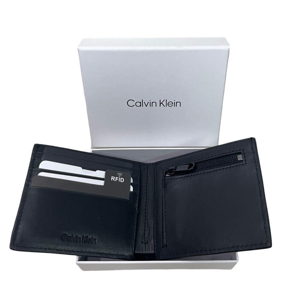 Мъжки портфейл от естествена кожа Calvin Klein K50K511378 с RFID