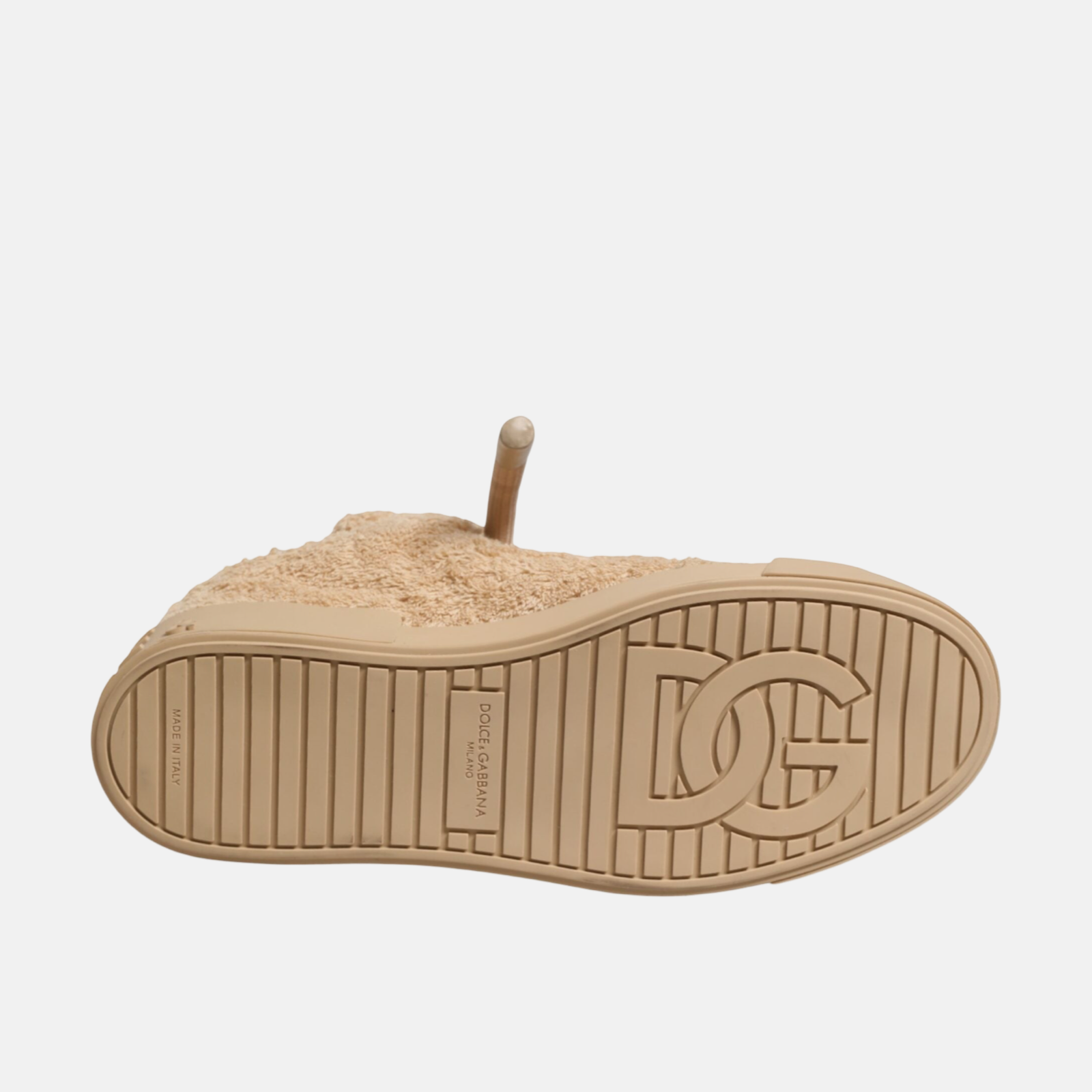 Dolce & Gabbana Faux Shearling Portofino Men Sneakers Insole View