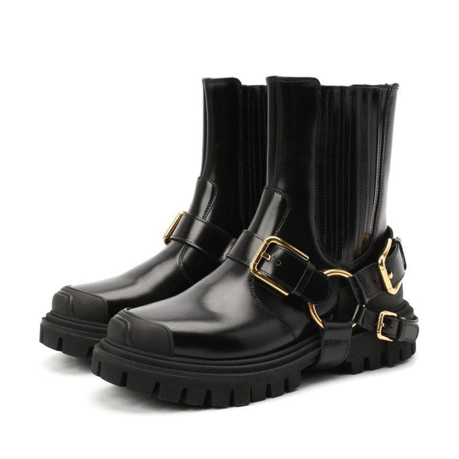 Dolce & Gabbana DG Logo Trekking Women Boots Lateral View