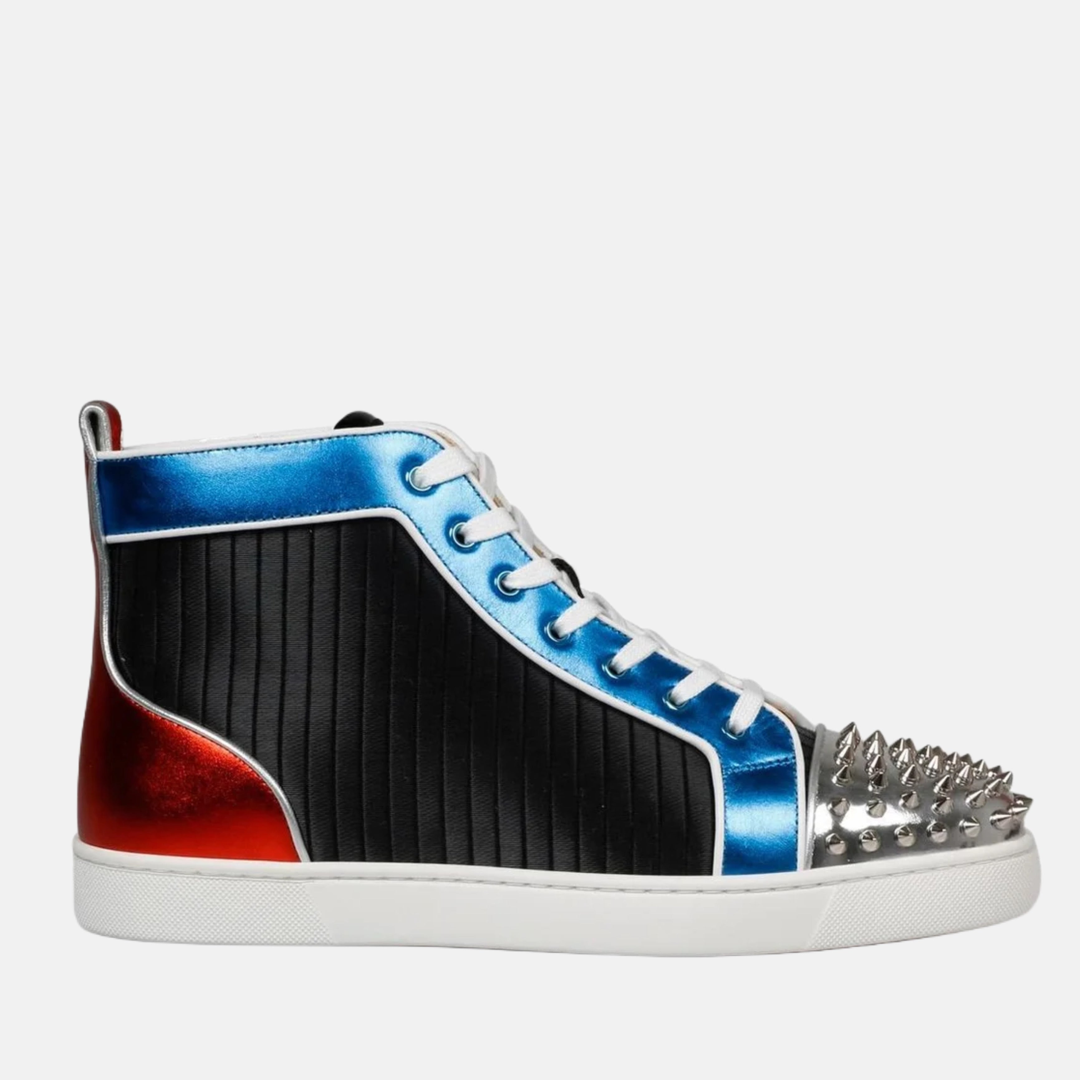 Мъжки луксозни високи кецове Christian Louboutin Paris Louis Spikes Orlato High Top