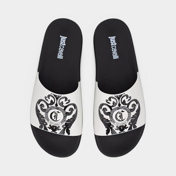 Мъжки чехли Just Cavalli Fondo Pool Men Slippers 80QA3SZ3ZSE54-L01 Top View