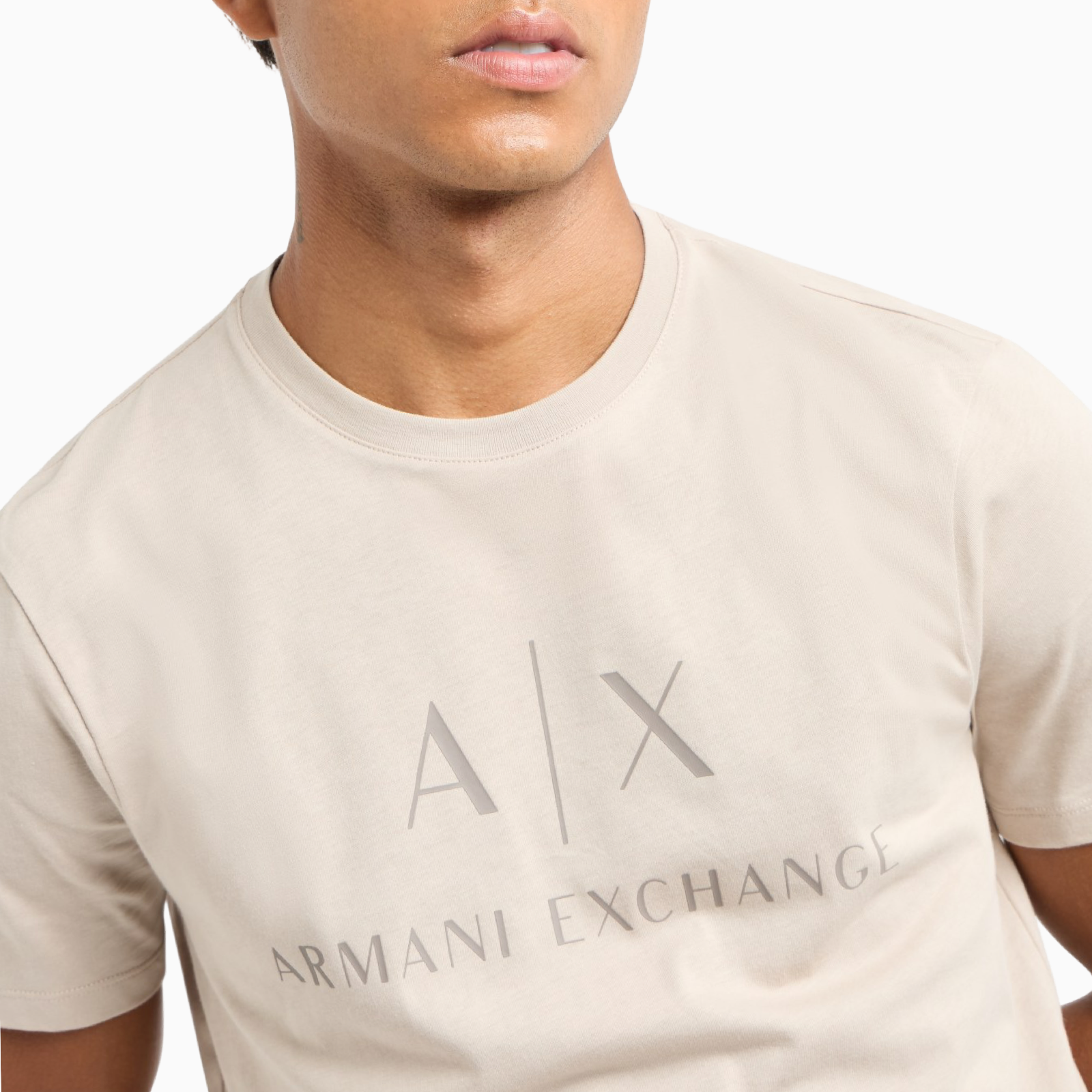 Мъжка бежова тениска Armani Exchange 8NZTCJ Z8H4Z 