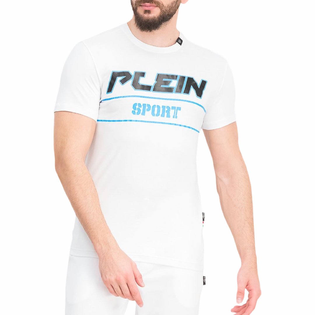 Мъжка бяла тениска Plein Sport