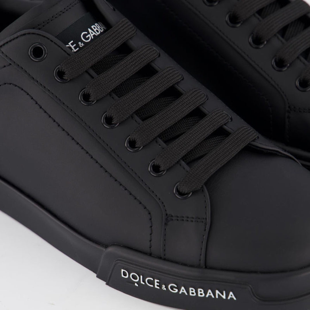 Мъжки черни маратонки Dolce & Gabbana Portofino Men Sneakers