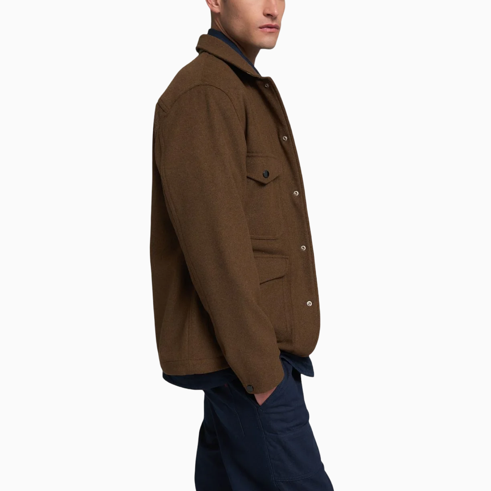 Мъжко кафяво яке Replay Men Jacket M8495.000.85314 Side View