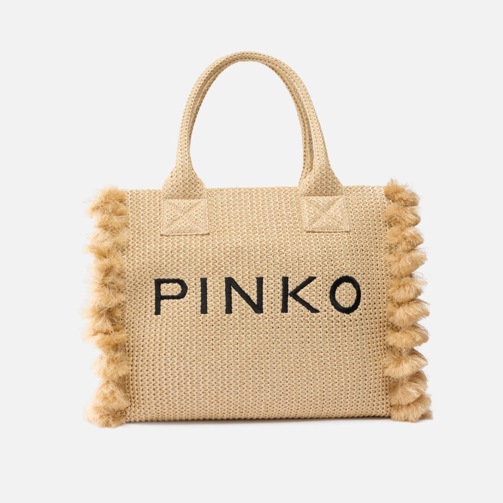 Дамска плажна чанта Pinko Beach Shopper Rafia Bag 106673 A39Y HZ3Q Front View