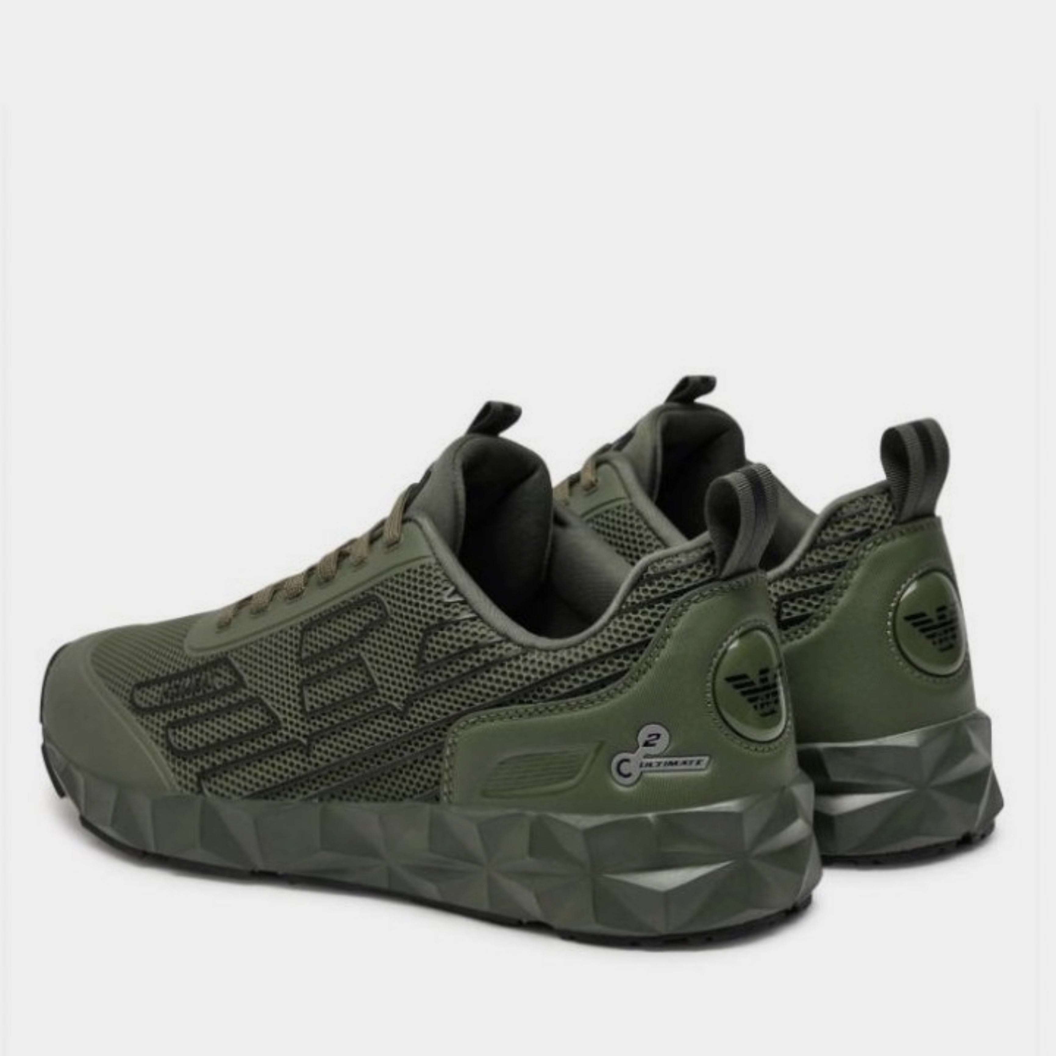 Мъжки маратонки във военно зелено Men's sneakers EA7 Emporio Armani C2 Kombat X8X154 XK357 U041 Military Green