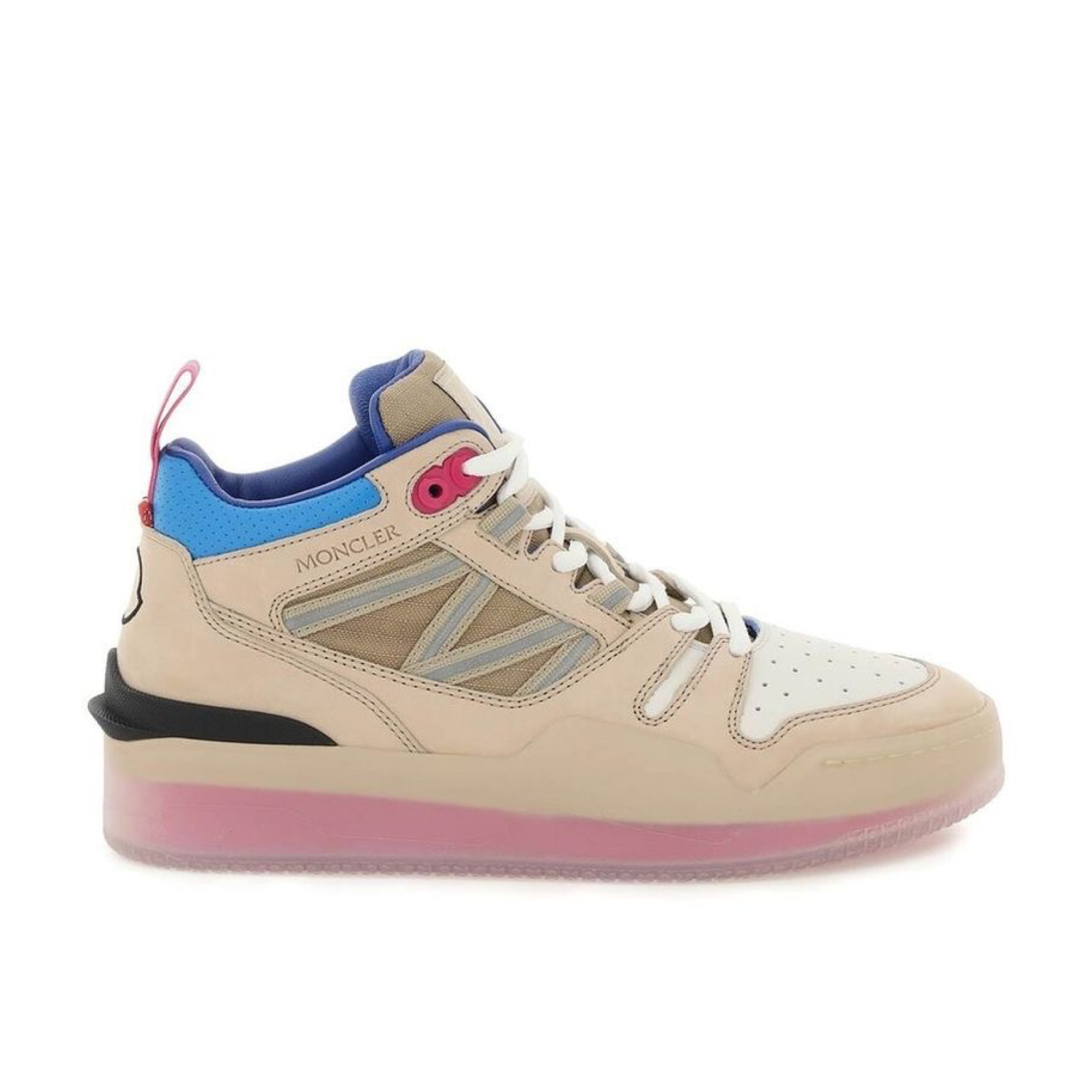 Moncler Pivot High Women Sneakers Lateral View