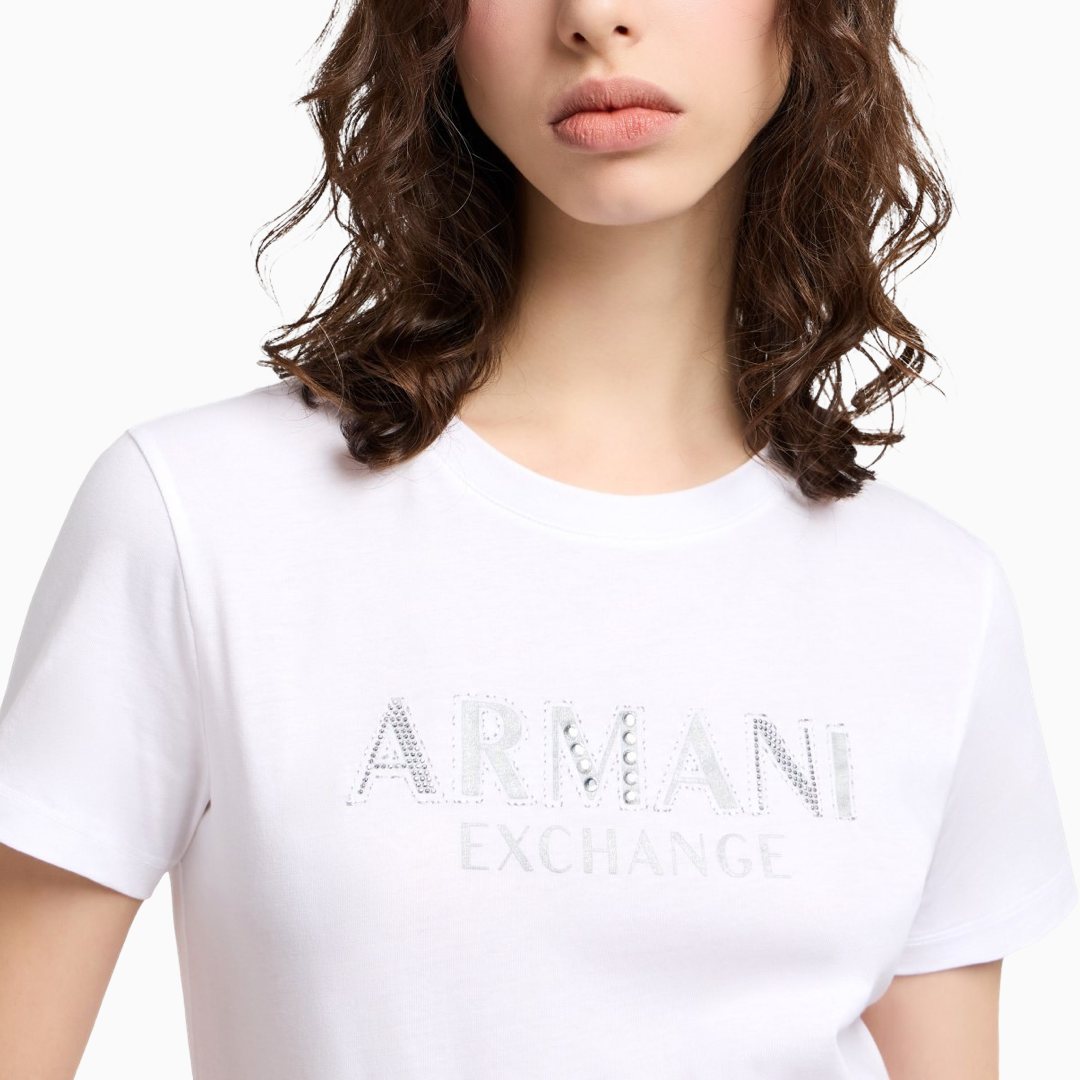 Дамска бяла тениска Armani Exchange 
XW000387 AF10354 