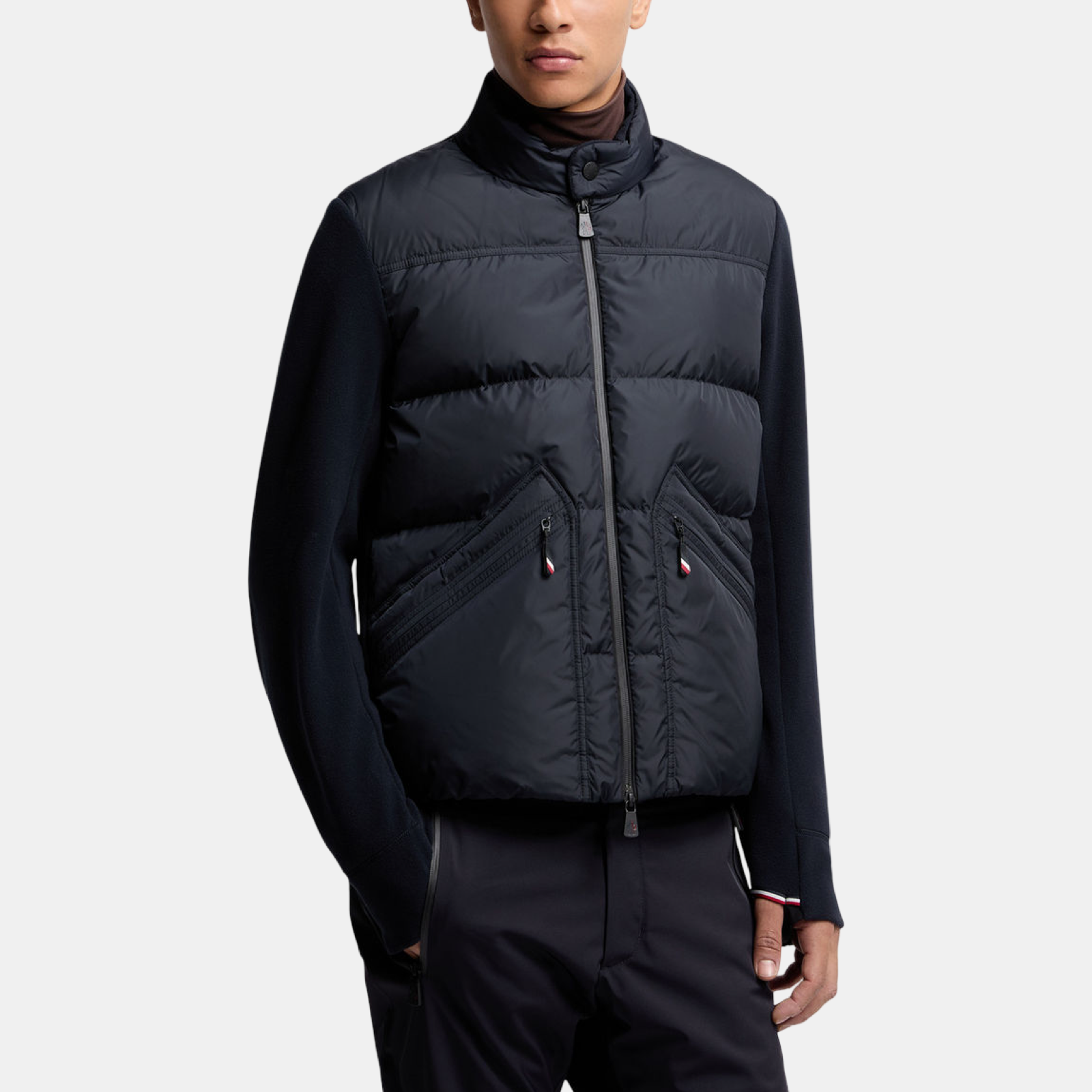 Moncler Grenoble Quilted Zip-Up Men Jacket K20978G 000148 0093 Front View