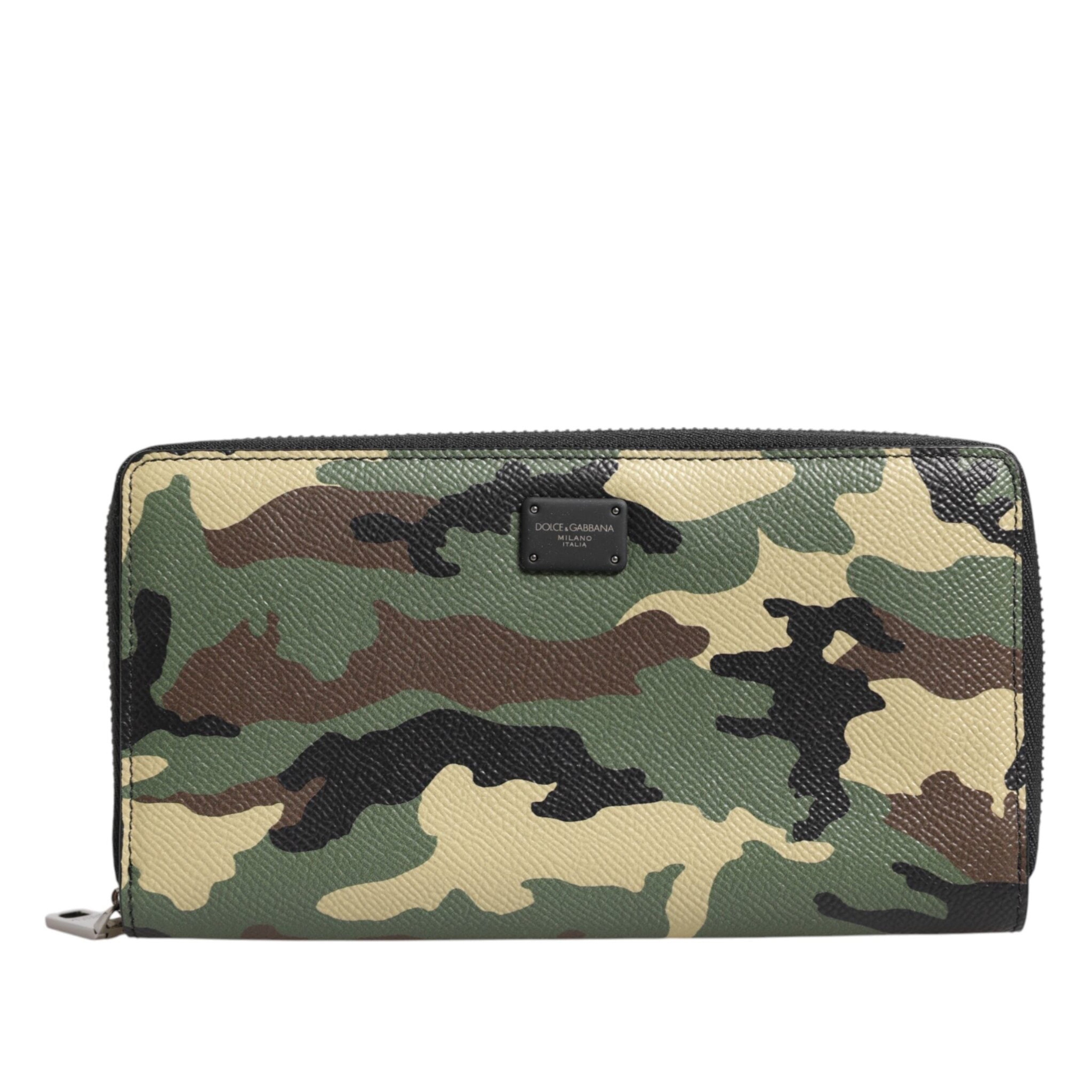Мъжки камуфлажен клъч портфейл Men’s clutch wallet DOLCE & GABBANA BP1672 AZ657 HHK25 Camouflage front view