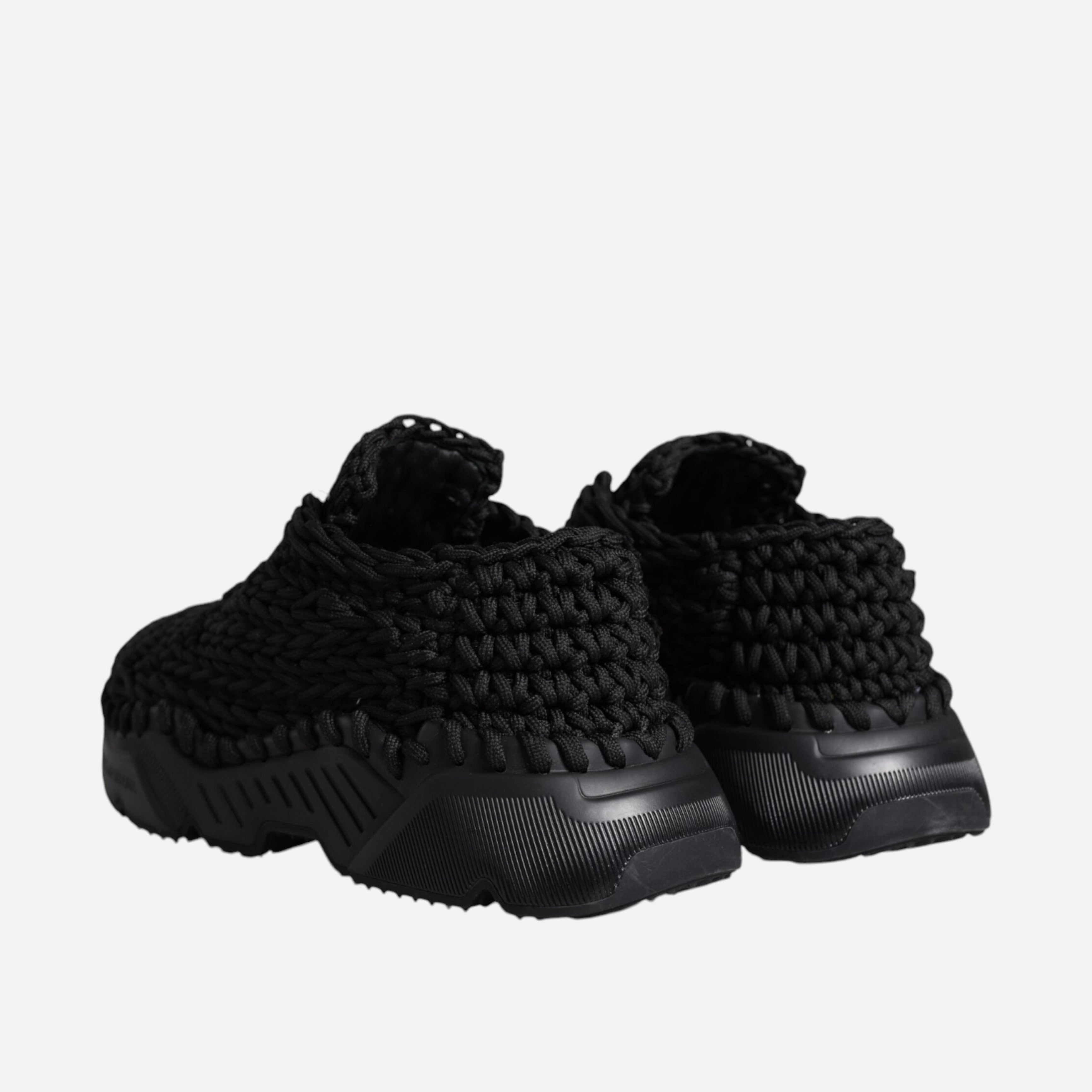 Дамски плетени маратонки Women’s Dolce & Gabbana Black Knitted Daymaster Sneakers