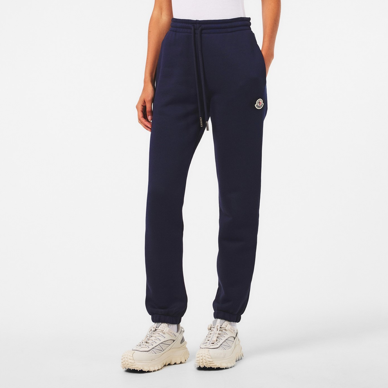 Moncler Cotton Women Sweatpants Front View