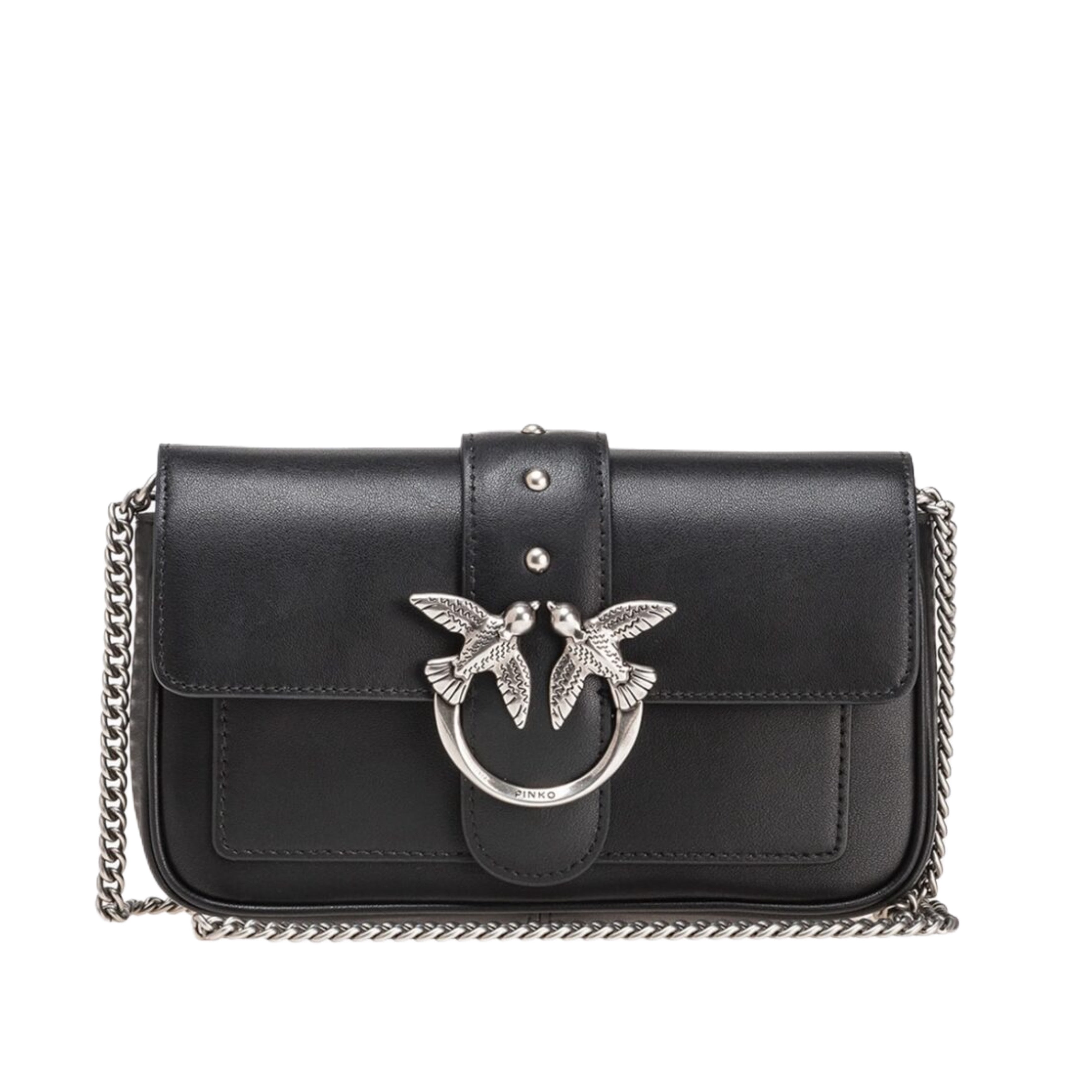 Дамска чанта Women’s shoulder bag PINKO Love One 100061A0F1Z99O Black Front view