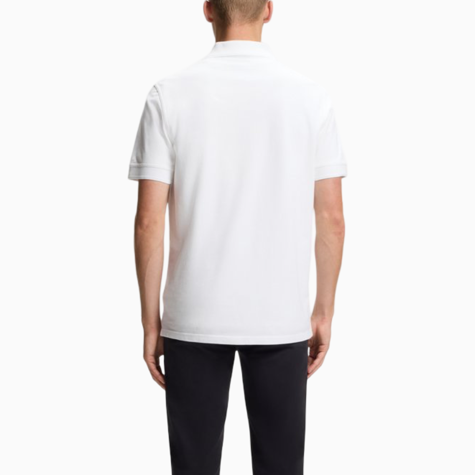 Мъжка бяла поло тениска Boss Men Polo 50507813 100 Back View