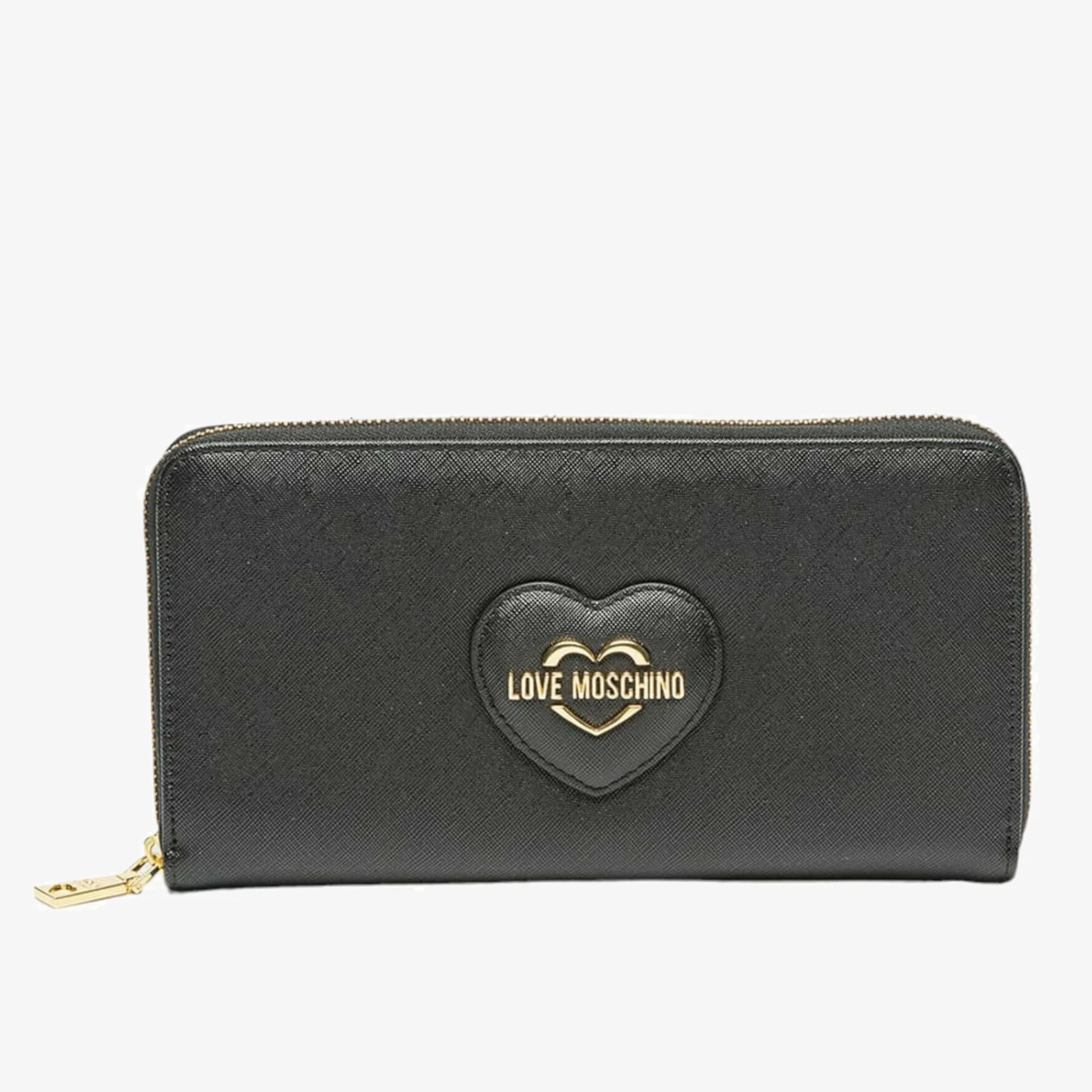 Дамско клъч портмоне Women’s clutch wallet Love Moschino JC5730PP0LKL0000 Black front view