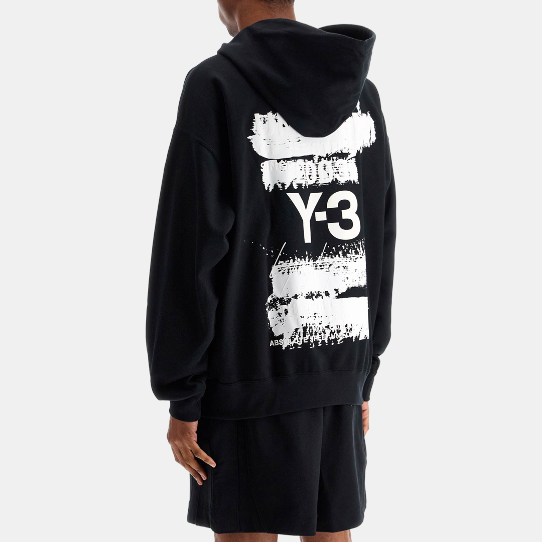 Мъжко черно худи Y-3 Graphic Men Hoodie