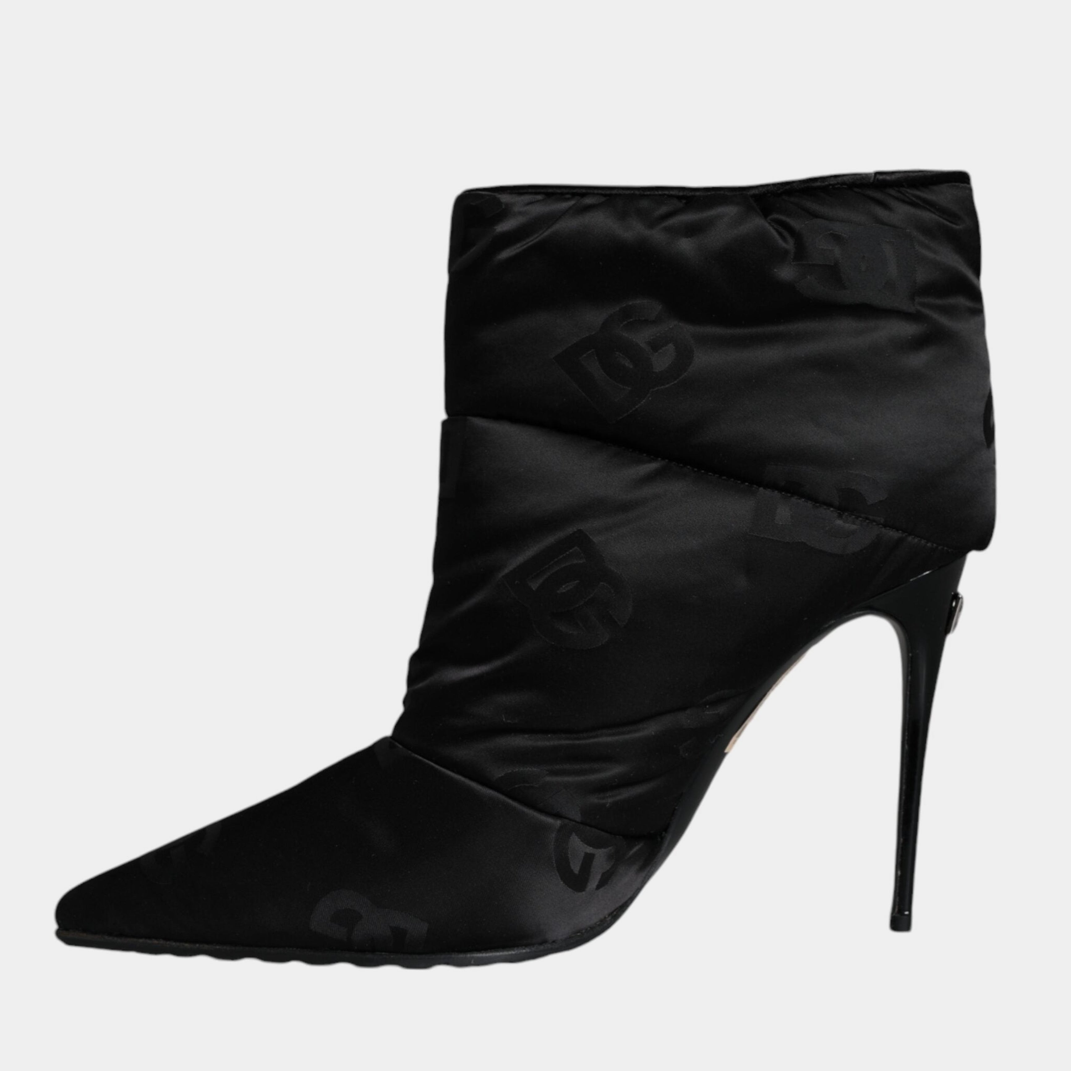 Дамски луксозни боти на висок ток Dolce & Gabbana Women’s Luxury Black Ankle Boots Heels