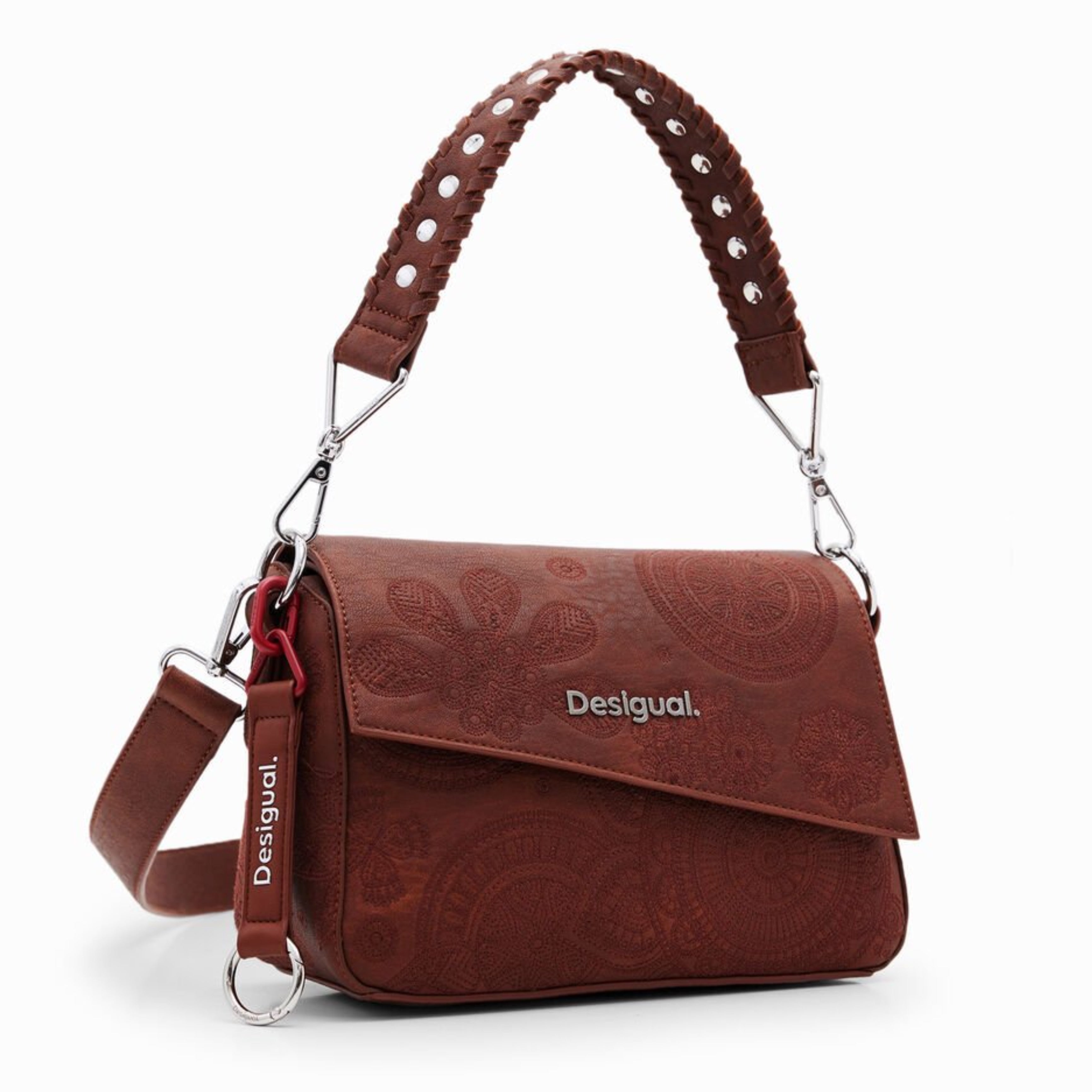 Дамска чанта за през рамо Desigual 24WAXP36 в кафяво