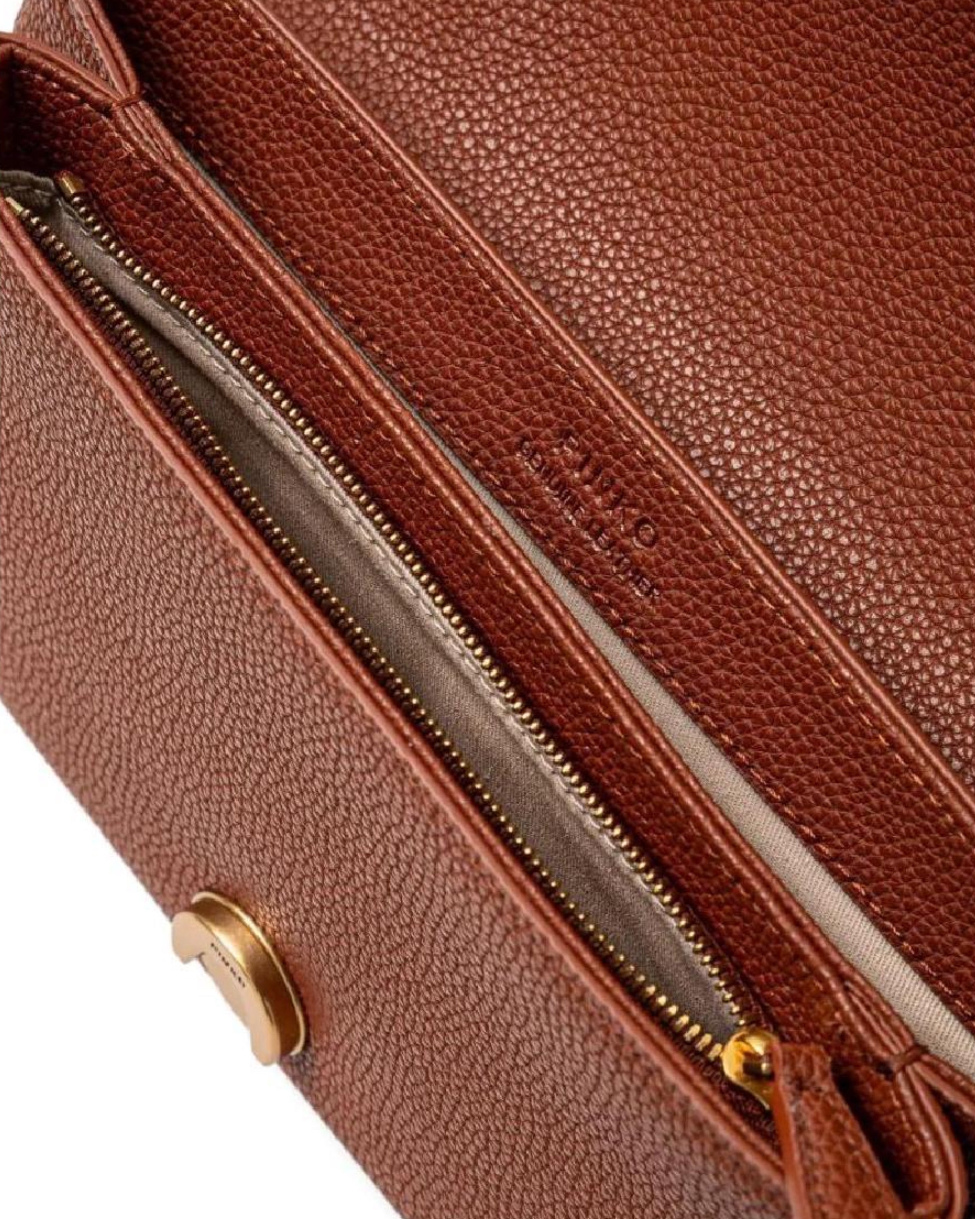 Дамска чанта Mini Love Soft crossbody bag PINKO Brown 104528 A29Q L48Q inside view