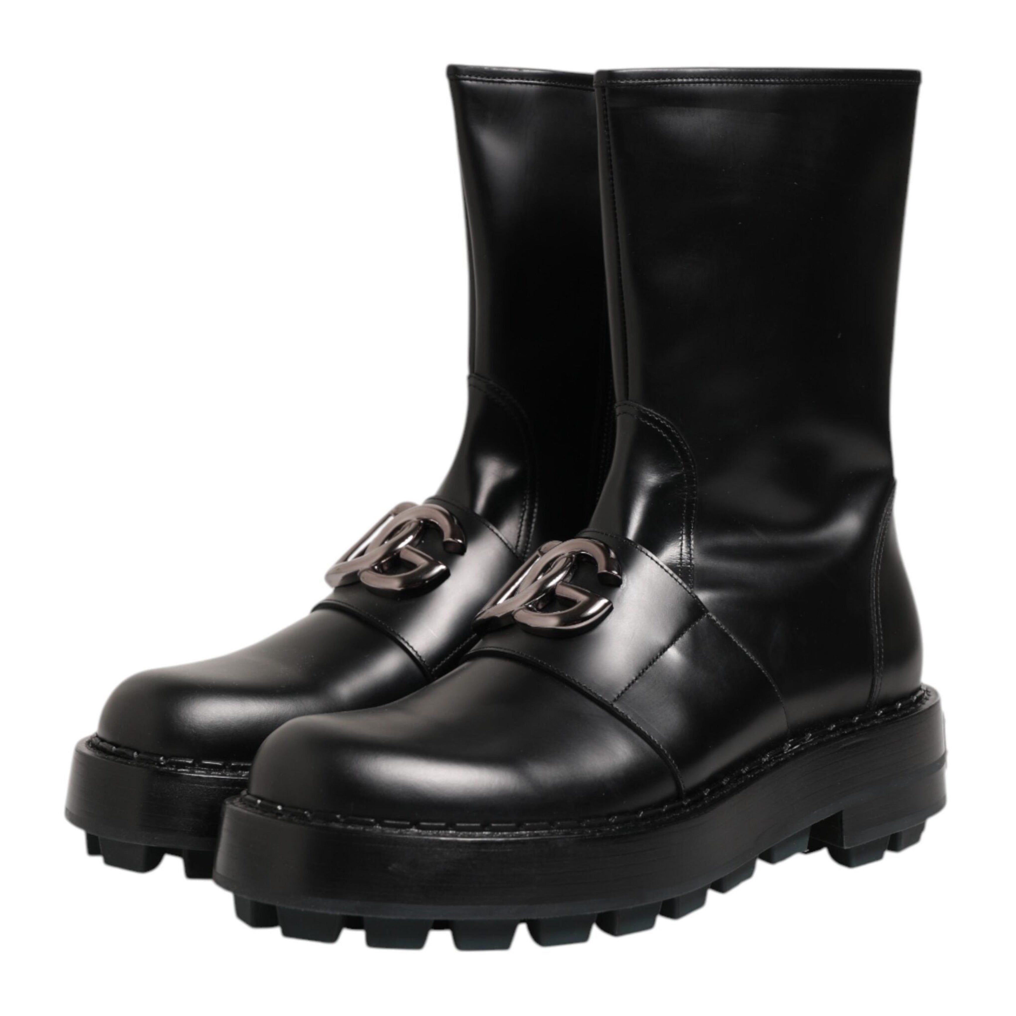 Мъжки ботуши Men’s biker boots DOLCE & GABBANA A70064 AB640 80999 Black
