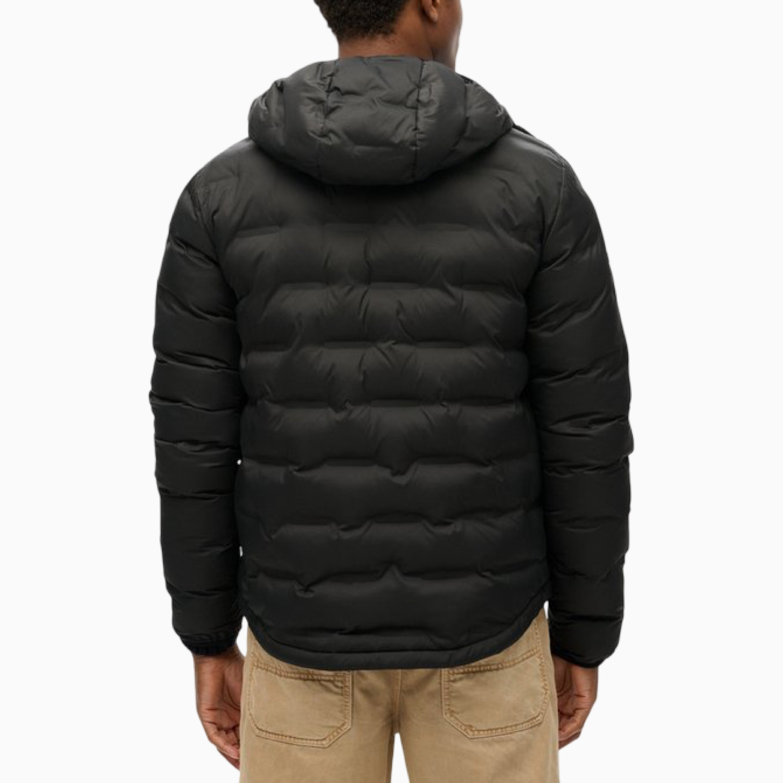 Мъжко черно яке Superdry Men Jacket 
M5012045A Back View