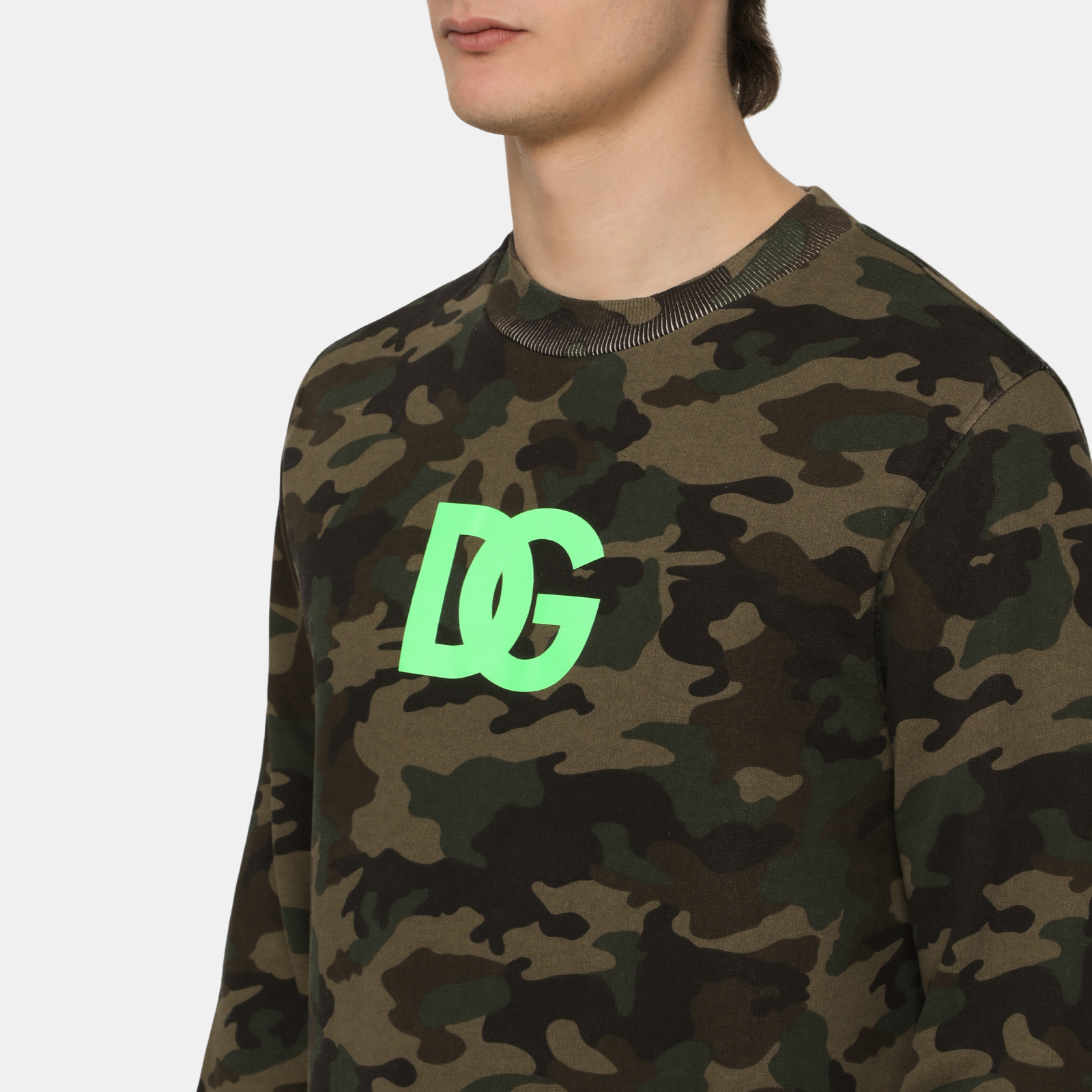 Dolce & Gabbana Camouflage Men Sweatshirt G9SY5T G7I8H S9000 Close-Up