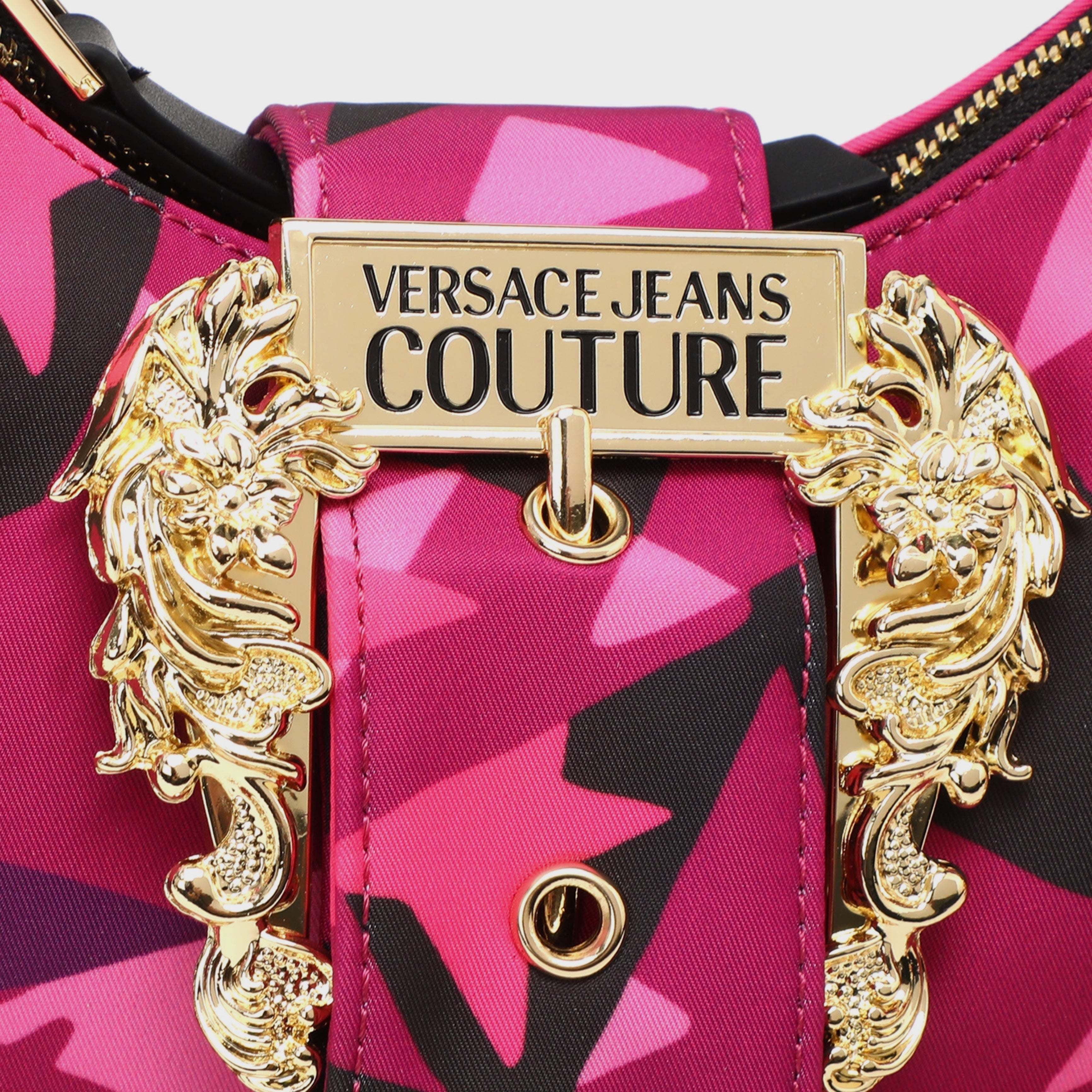 Дамска чанта за през рамо Versace Jeans Couture 75VA4BFG ZS807 OR7 в розово, лилаво и виолетово