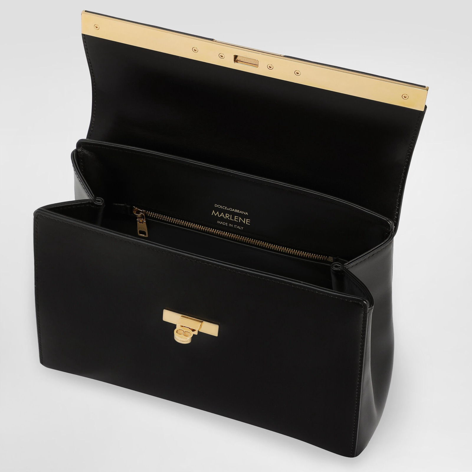 Dolce & Gabbana Marlene Palmellato Leather Handbag