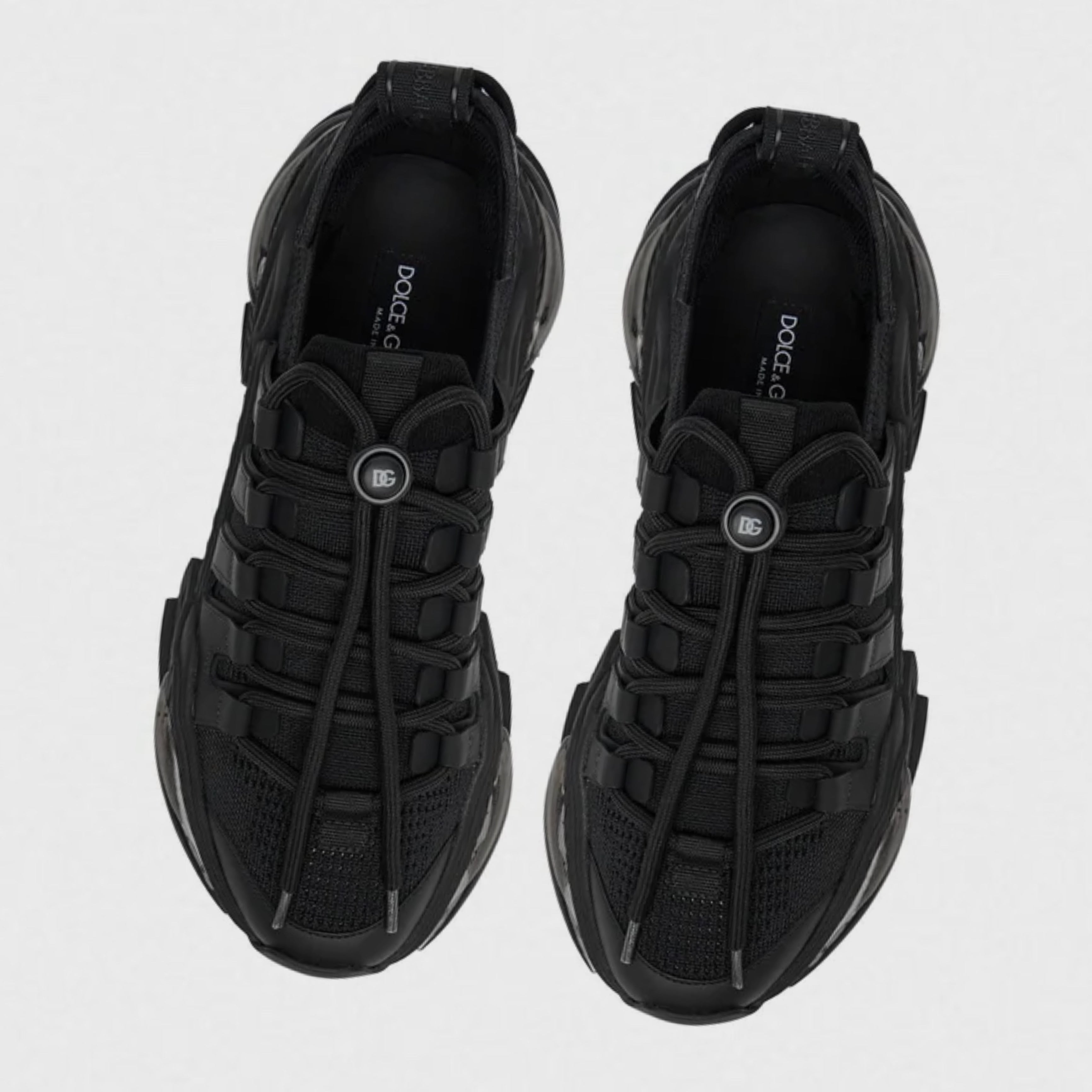 Мъжки маратонки Men’s sneakers DOLCE & GABBANA Airmaster CS2253 AV061 8B956 Black top view