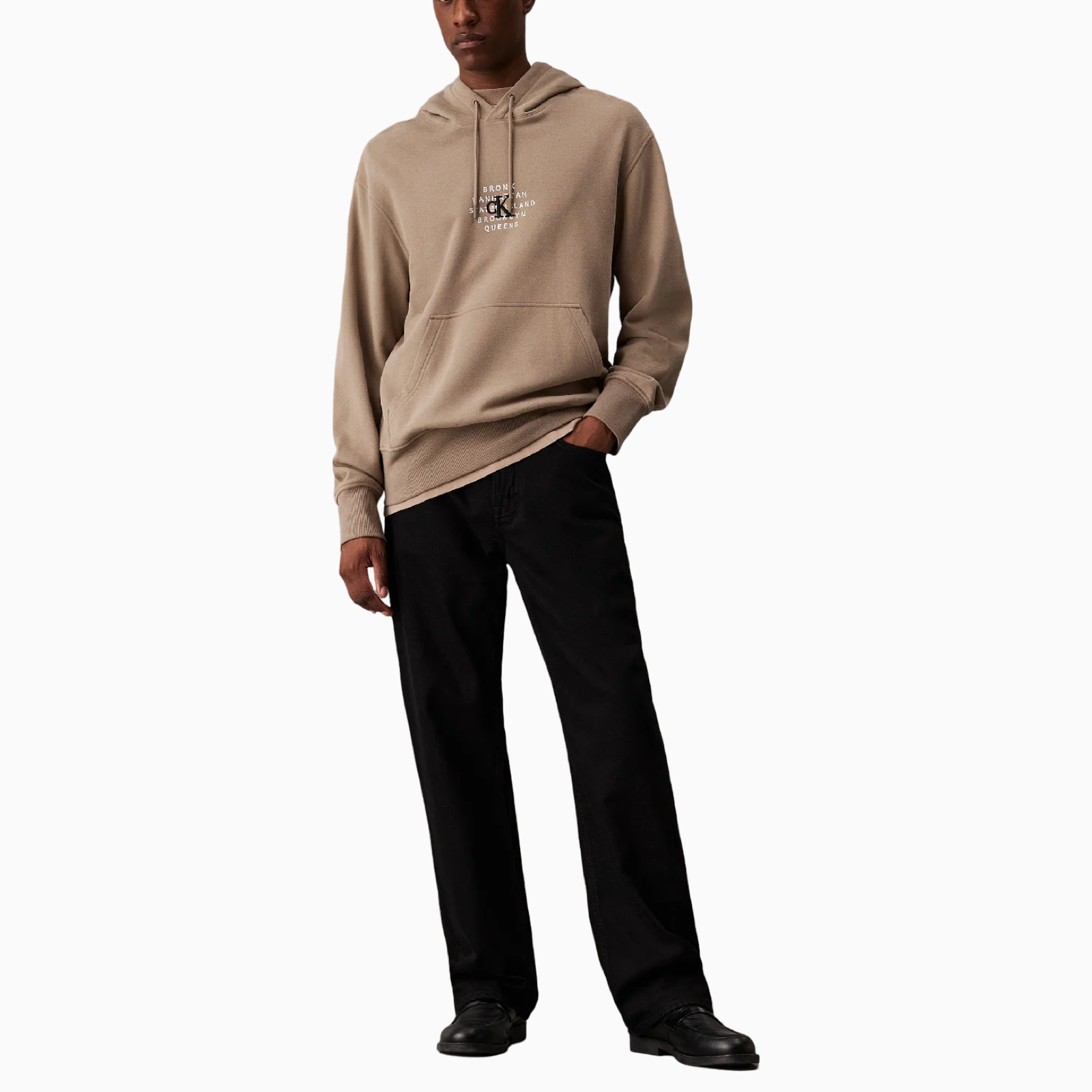Мъжко бежово худи Calvin Klein Jeans 
J30J326879