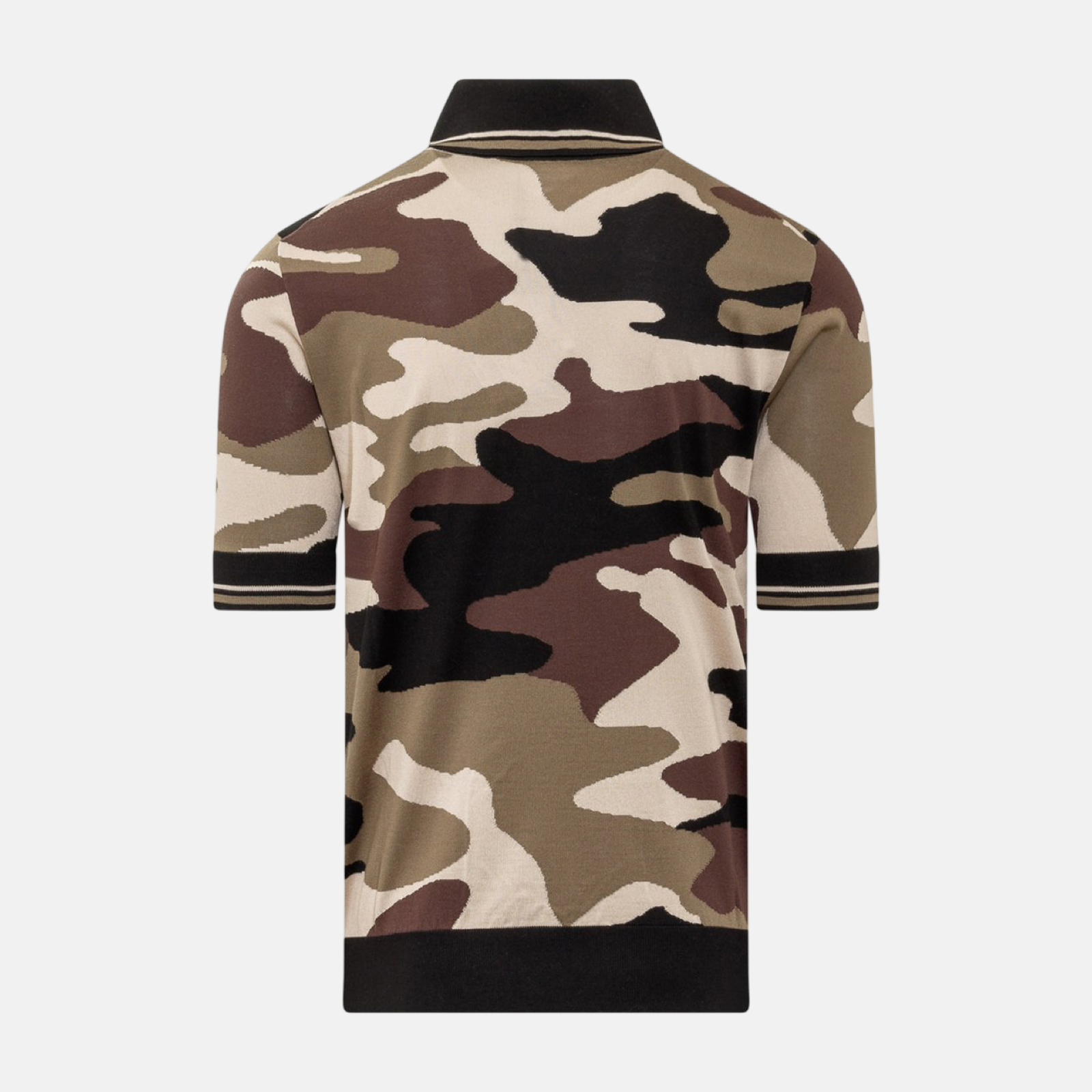 Мъжка копринена камуфлажна поло тениска Multicolor Camouflage Men Polo