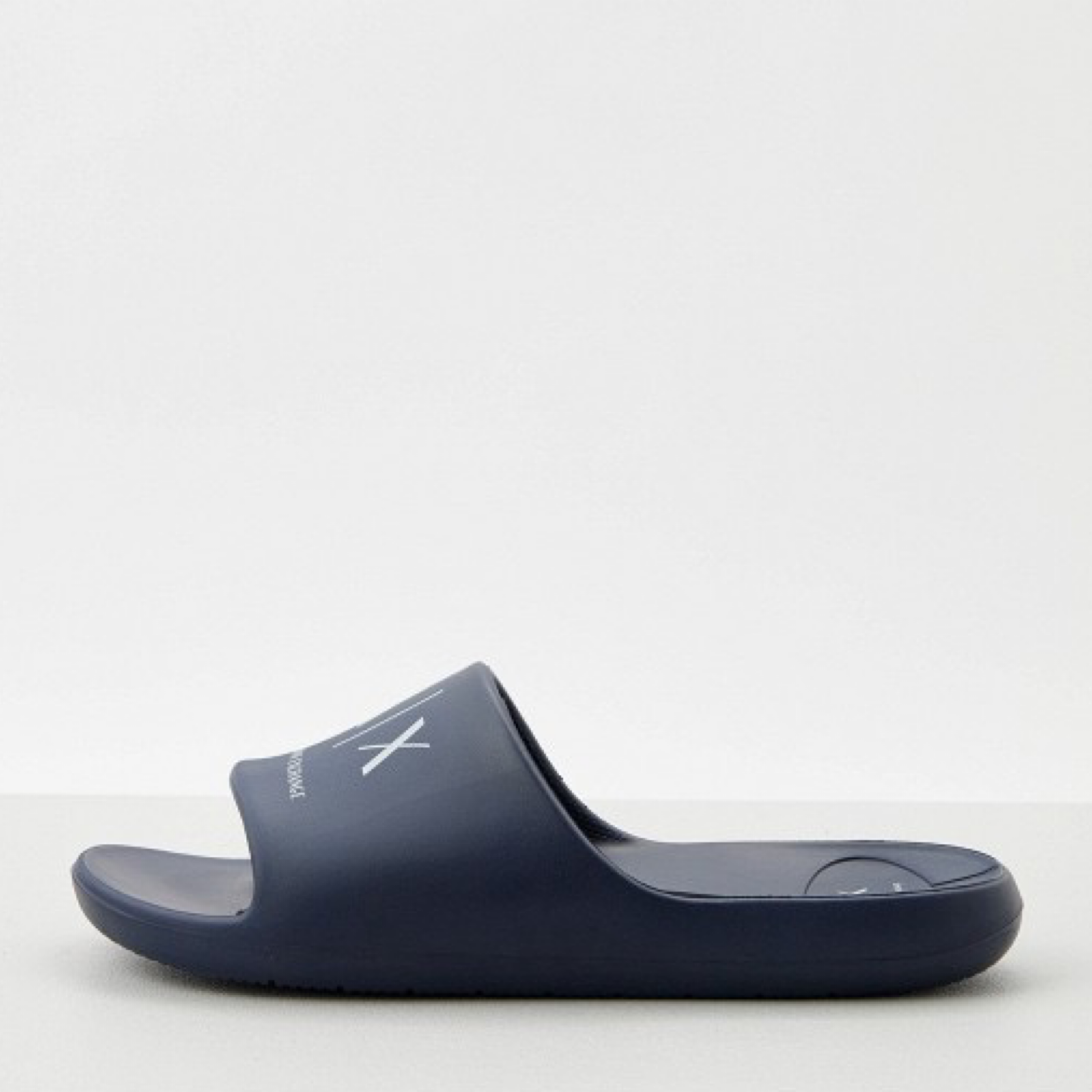 Мъжки сини чехли Armani Exchange Men Slippers XM002744 AF23456 MB574 Medial View