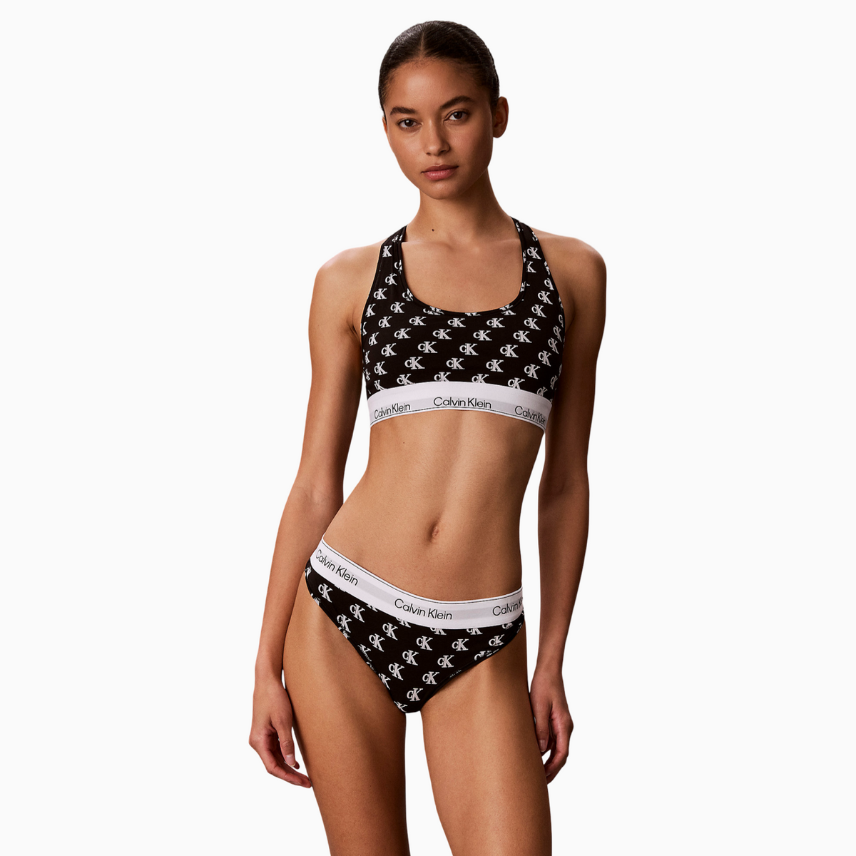 Дамски прашки Calvin Klein Women Thong LV00QF8518 JGJ Front View