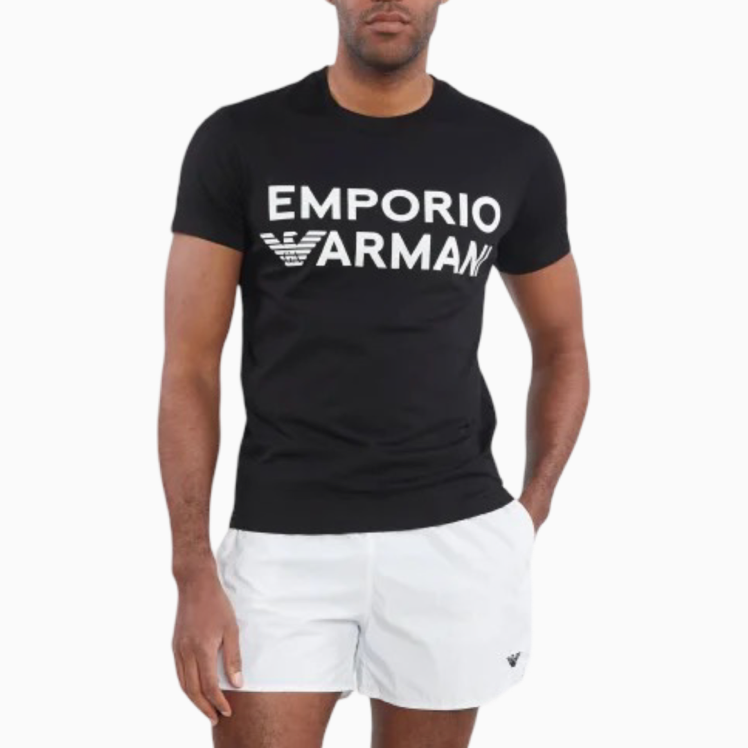 Мъжка черна тениска Emporio Armani 211831 3R479