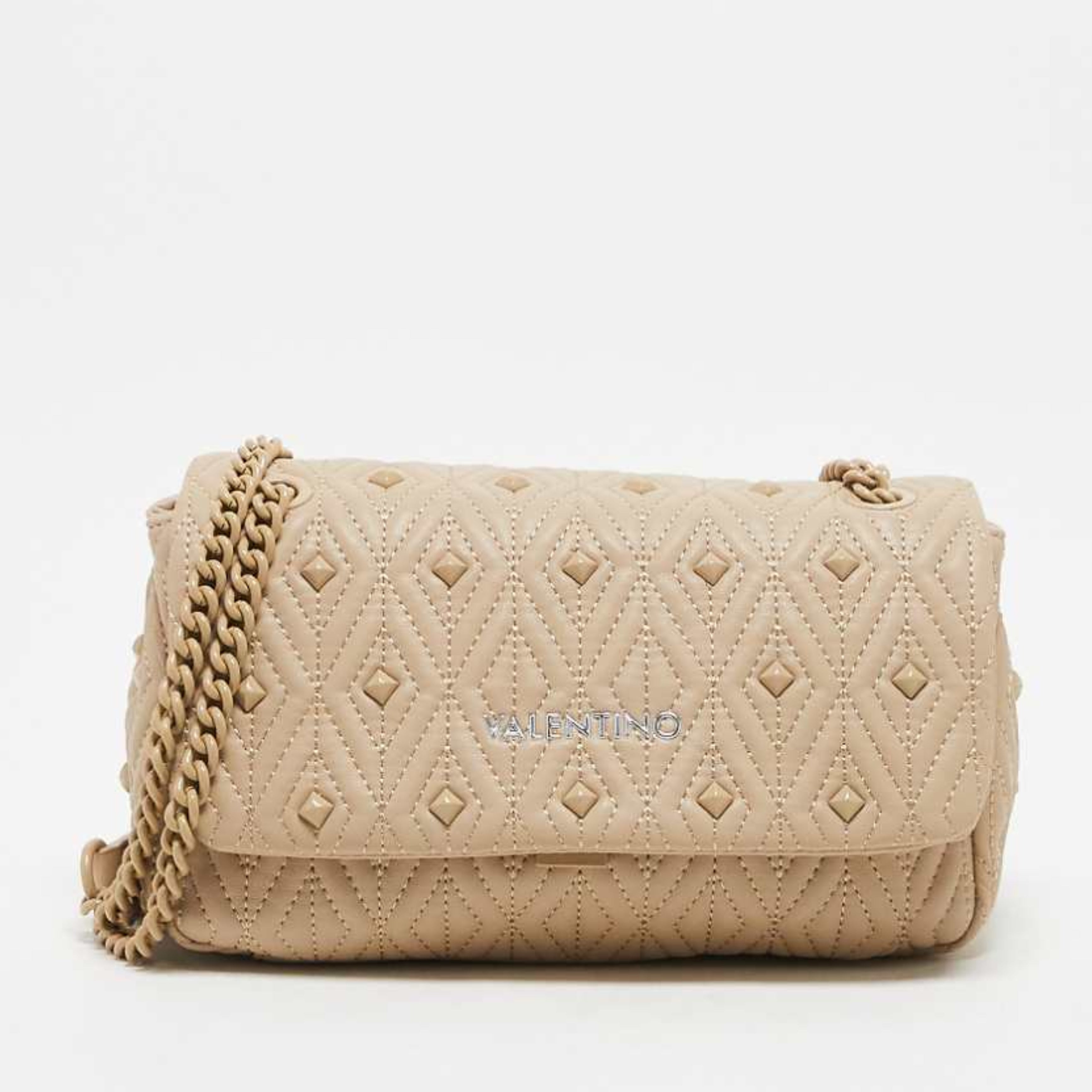 Дамска ежедневна чанта за рамо в бежово Women’s shoulder bag Valentino Joia VBS8AC09 Beige