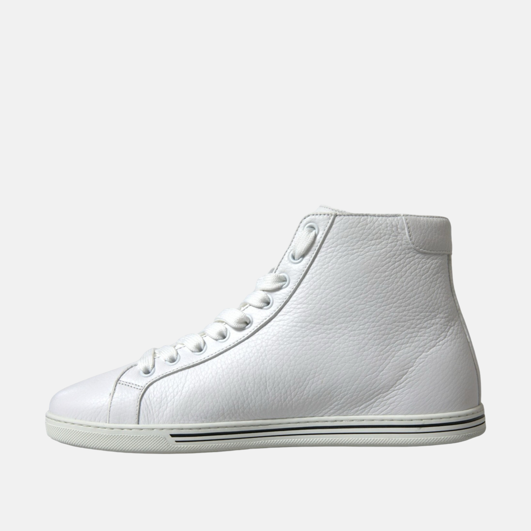 Мъжки бели високи кецове Dolce & Gabbana Saint Tropez High Top Men Sneakers