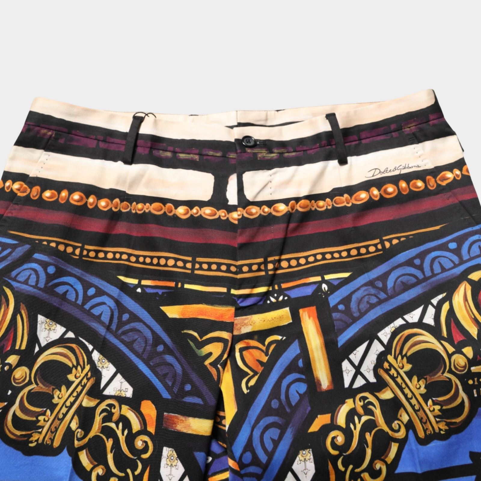 Dolce & Gabbana Julias Ceasar Print Trousers GY6IET FPFMJ HH83C Close-Up