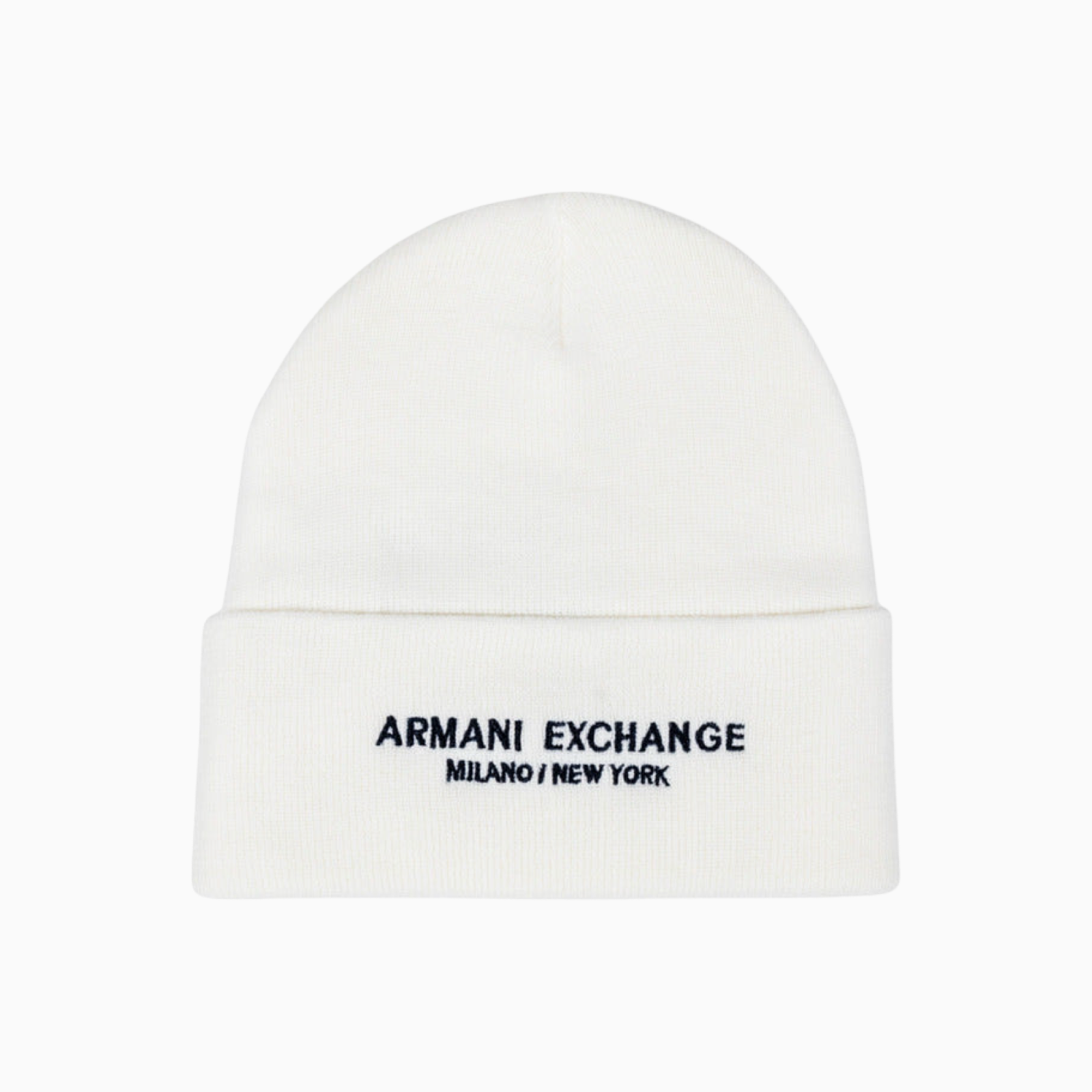 Мъжка бяла зимна шапка Armani Exchange Men Hat XM001637 AF16950 Front View