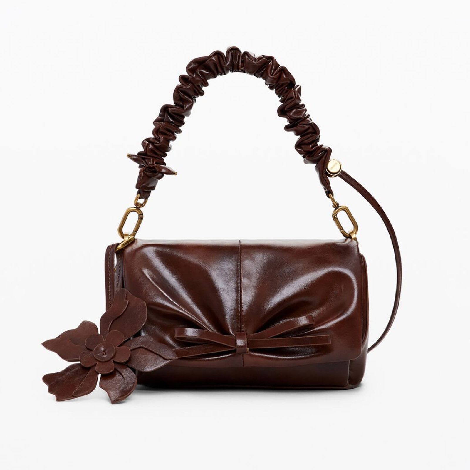 Дамска мини кафява чанта Desigual Women Mini Handbag 25WAXPC7 6000U Front View