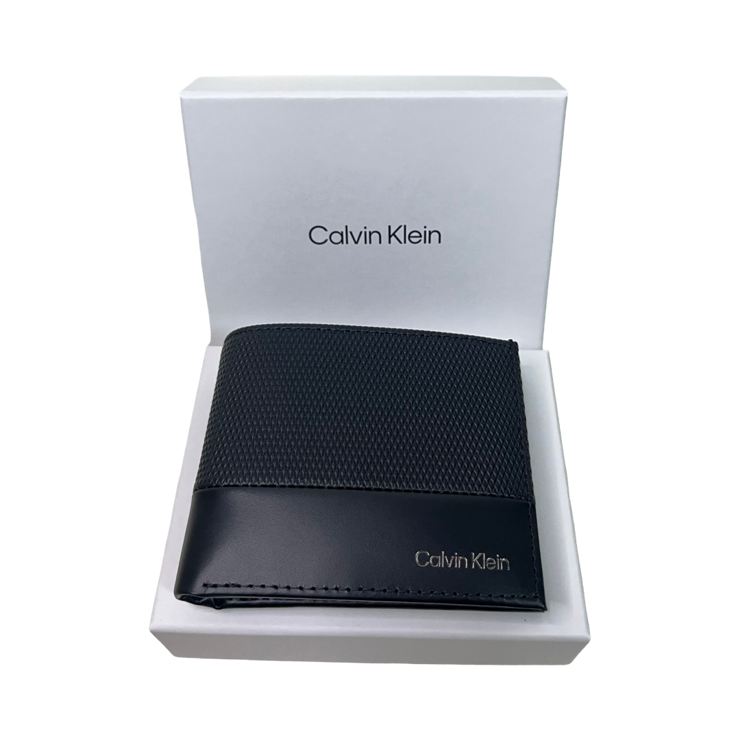 Мъжки портфейл естествена кожа Calvin Klein K50K512423 с RFID защита