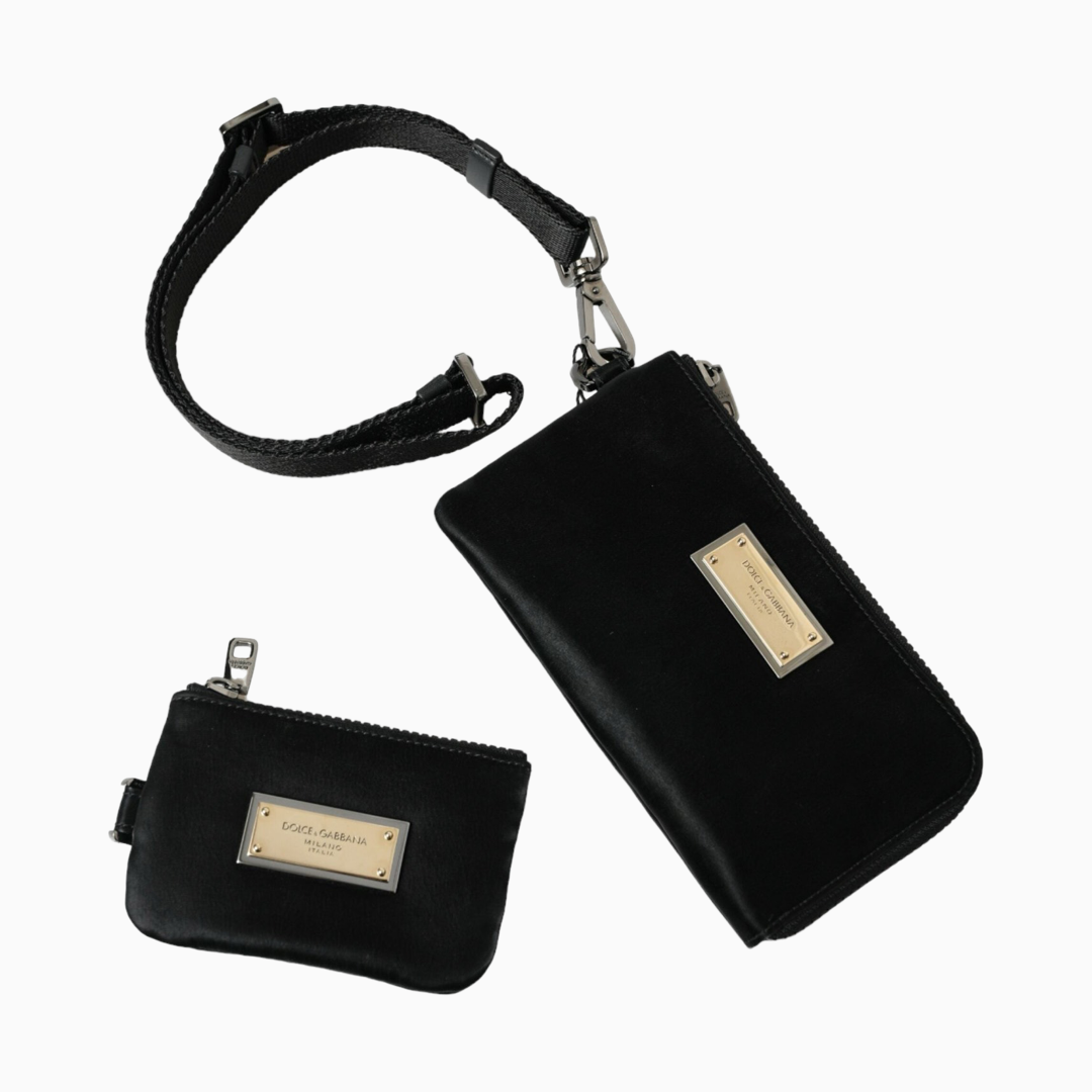 Dolce & Gabbana Double Pouch Clutch Bag