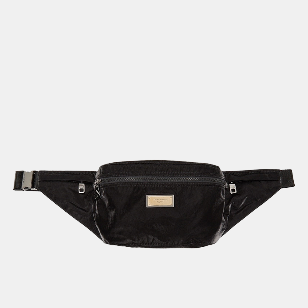 Черна чанта за кръст Dolce & Gabbana Sicily Belt Waist Bag