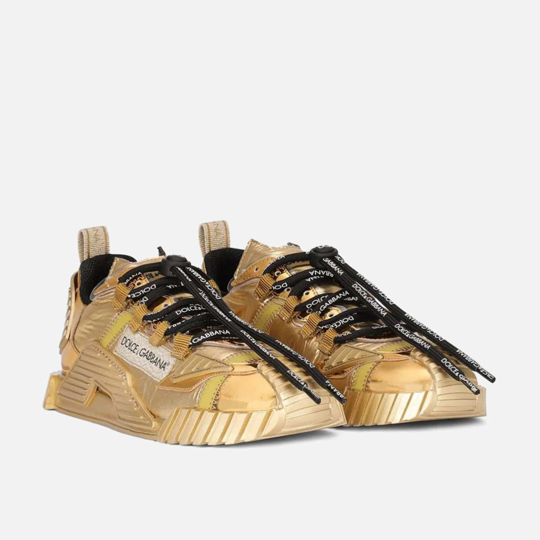 Дамски маратонки Dolce & Gabbana NS1 Metallic Gold Women Sneakers