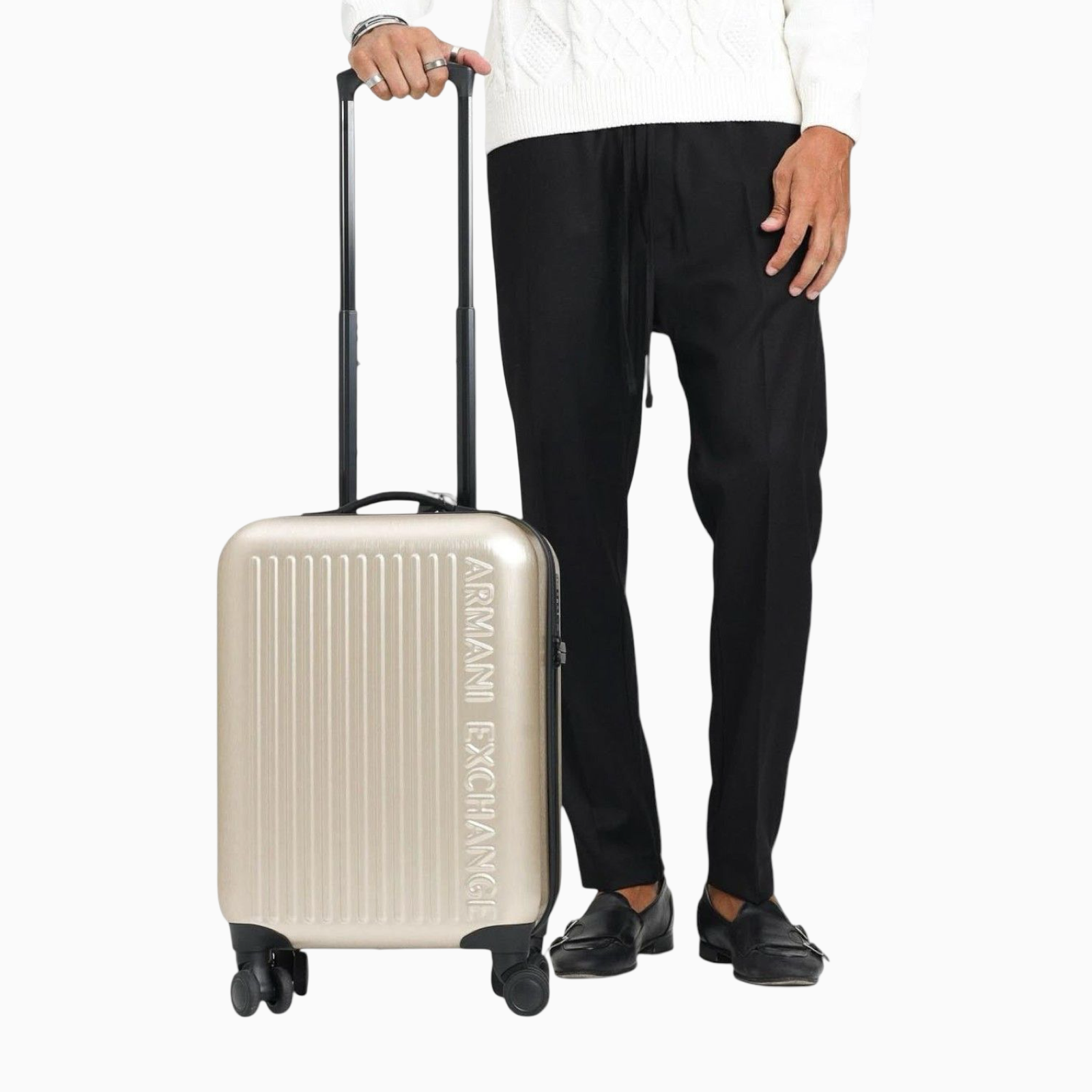 Куфър за багаж Armani Exchange Trolley Suitcase XW002233 AF21472 F1020 Model View