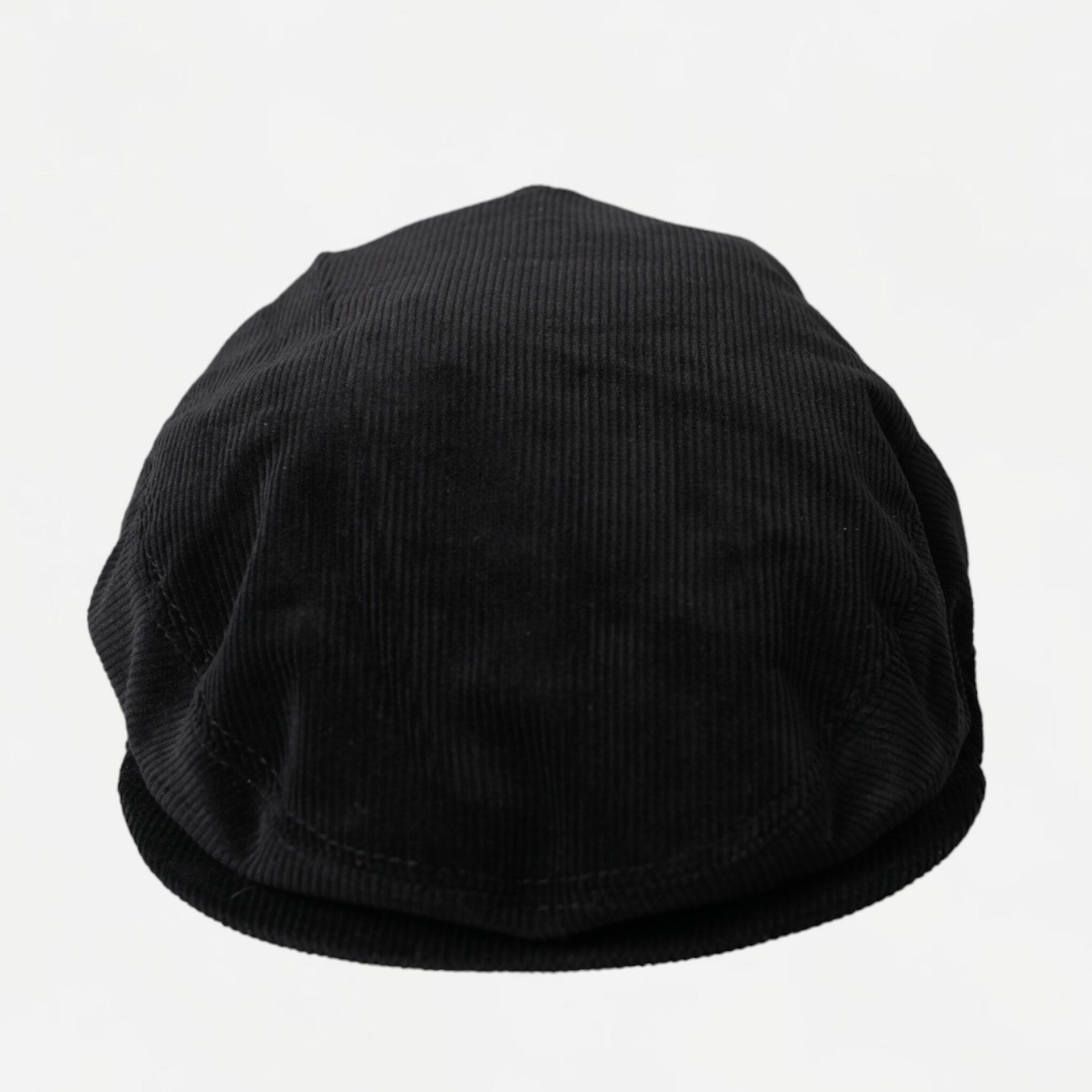 Мъжки луксозен каскет Dolce & Gabbana Men’s Black Corduroy Crown Newsboy Cap в черно