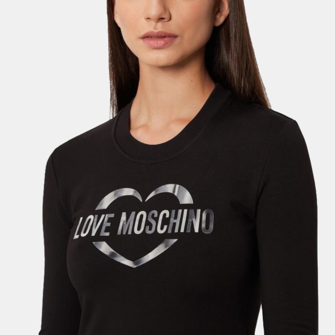 Дамска черна рокля Love Moschino W5C9201 E2374 C74