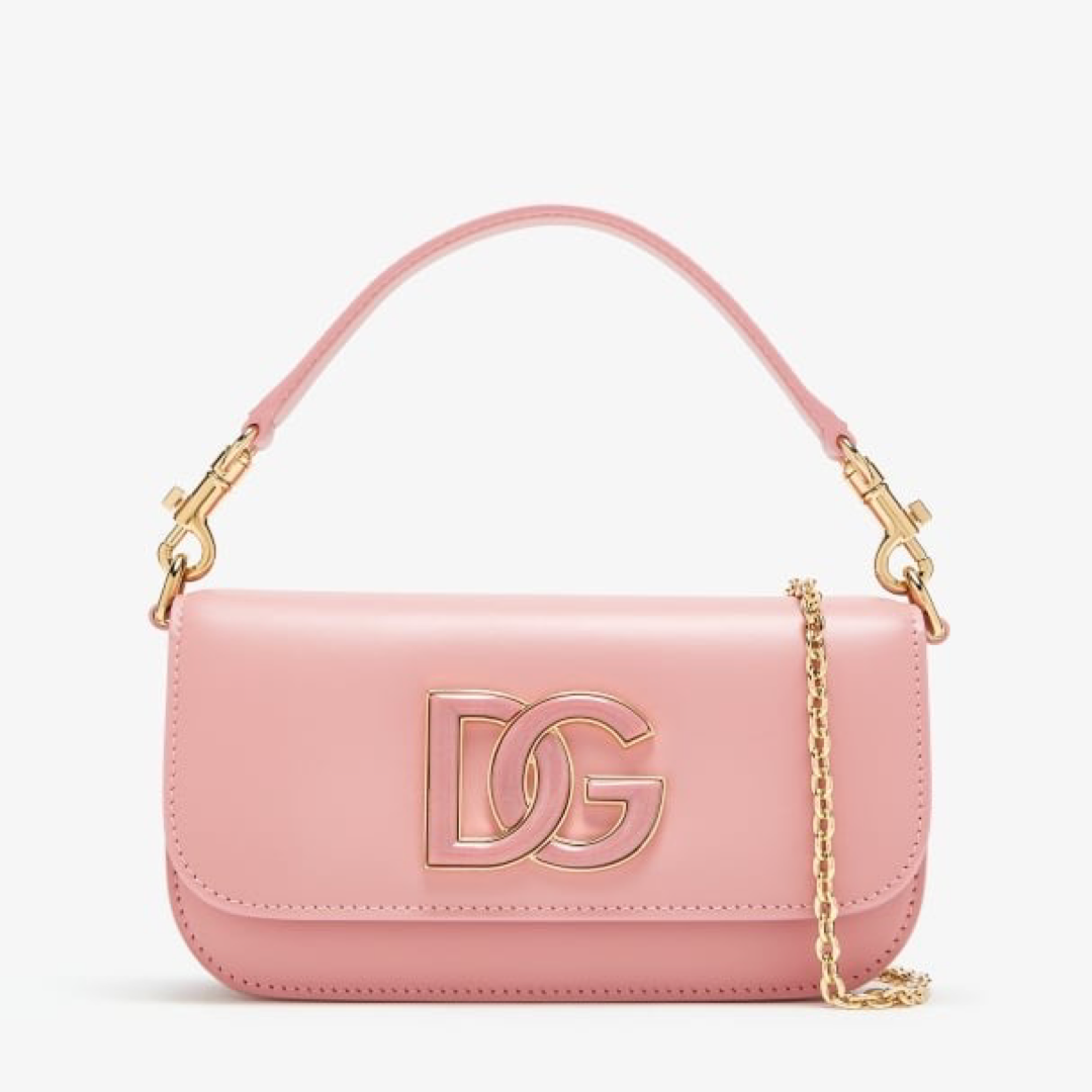 Дамска розова чанта Dolce & Gabbana 3.5 Crossbody Bag