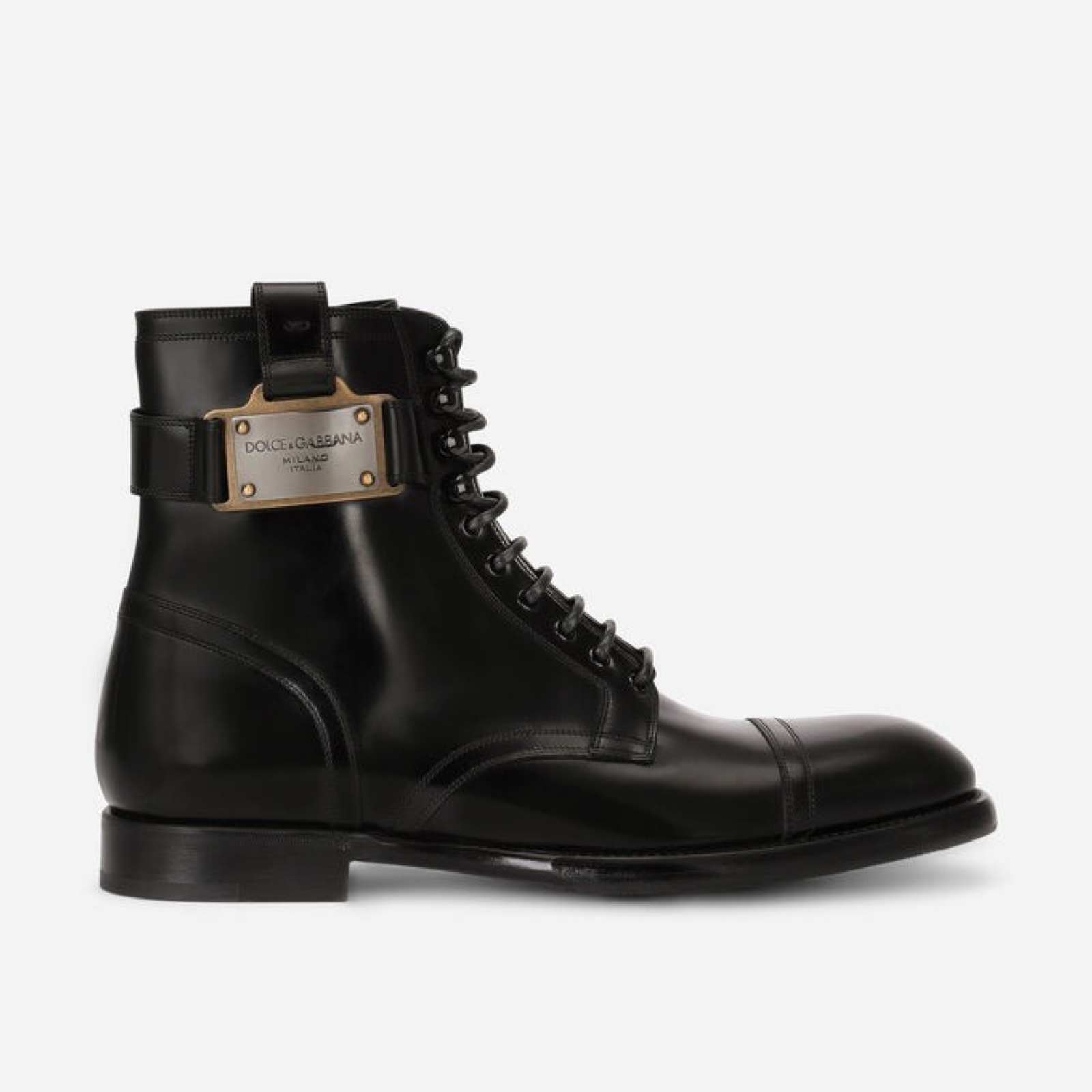 Dolce & Gabbana Michelangelo Mid Calf Men Boots Lateral View