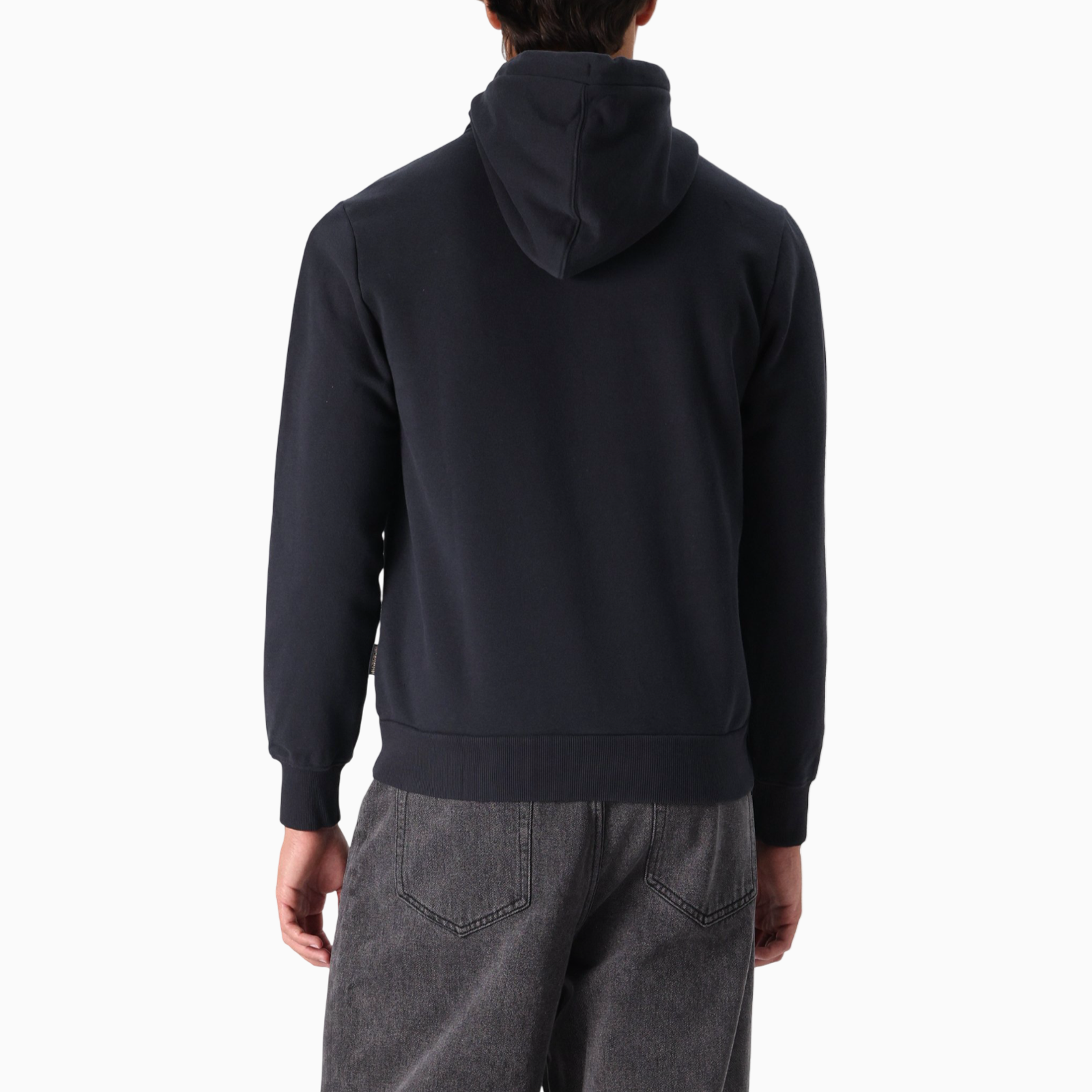 Мъжко черно худи Napapijri Men Hoodie NP0A892T Back View